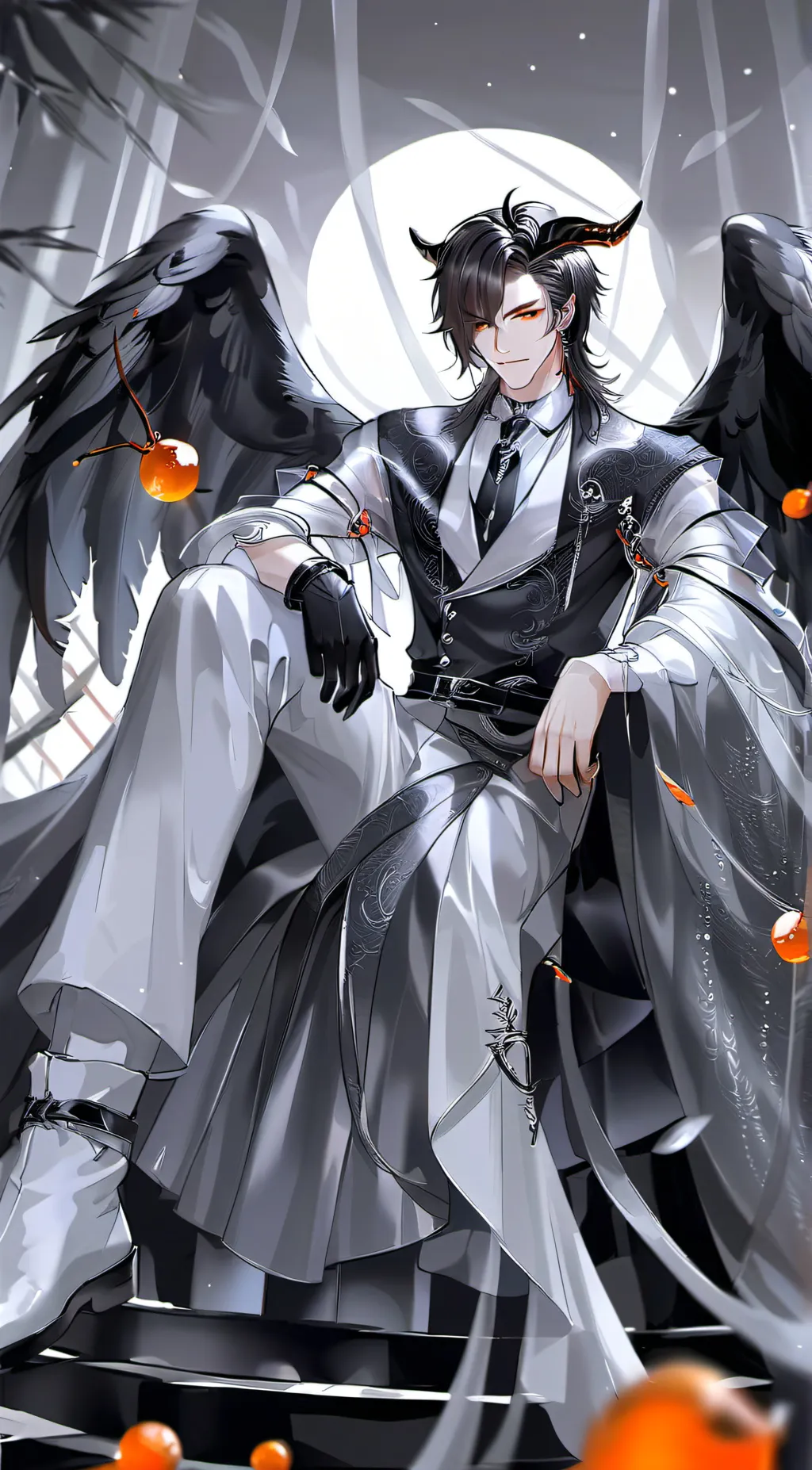 ai character: Lucifer Starwind background