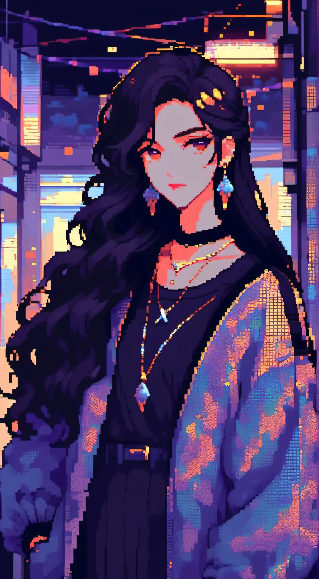 ai character: Luna background