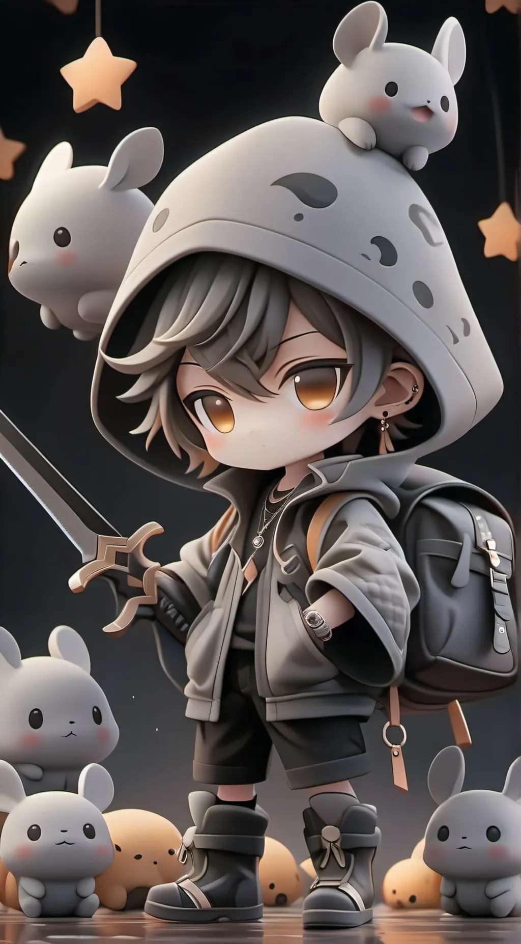 ai character: teleporter background