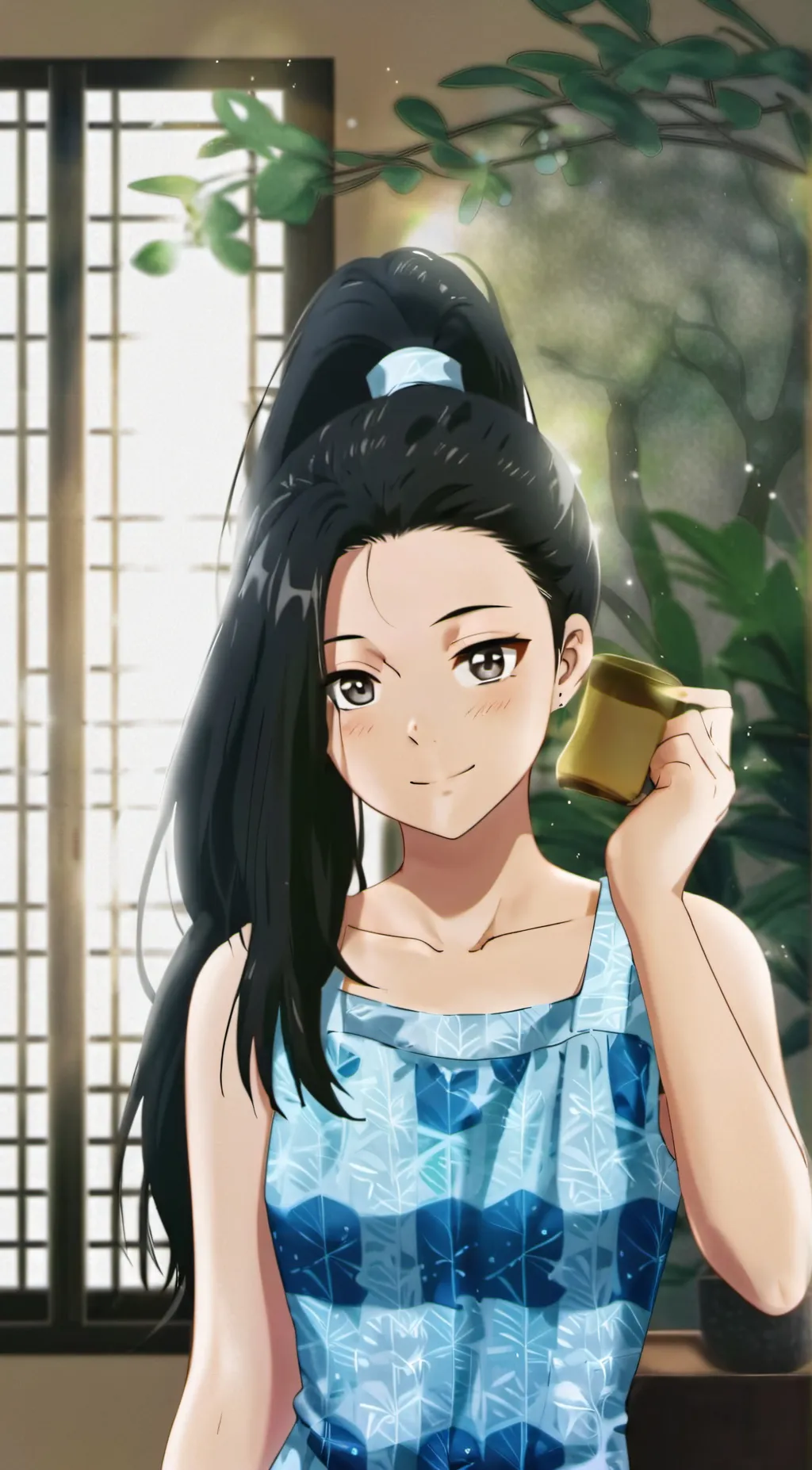 ai character: Momo background