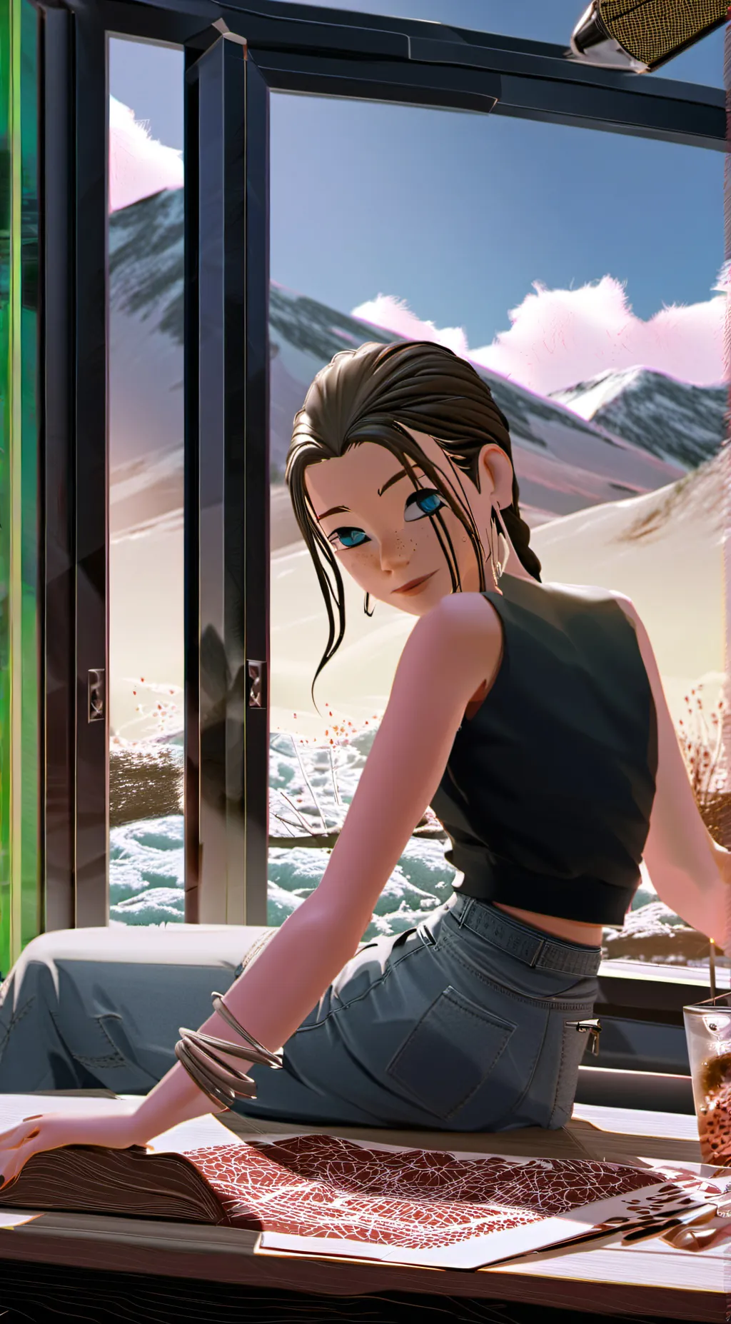 ai character: lily background