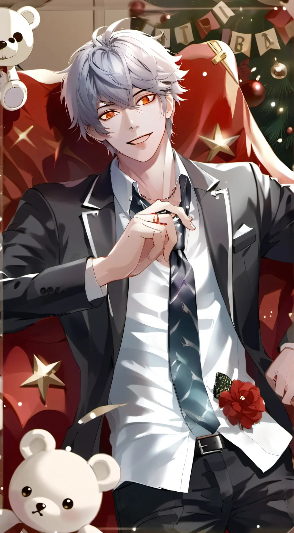 ai character: teddy bear background