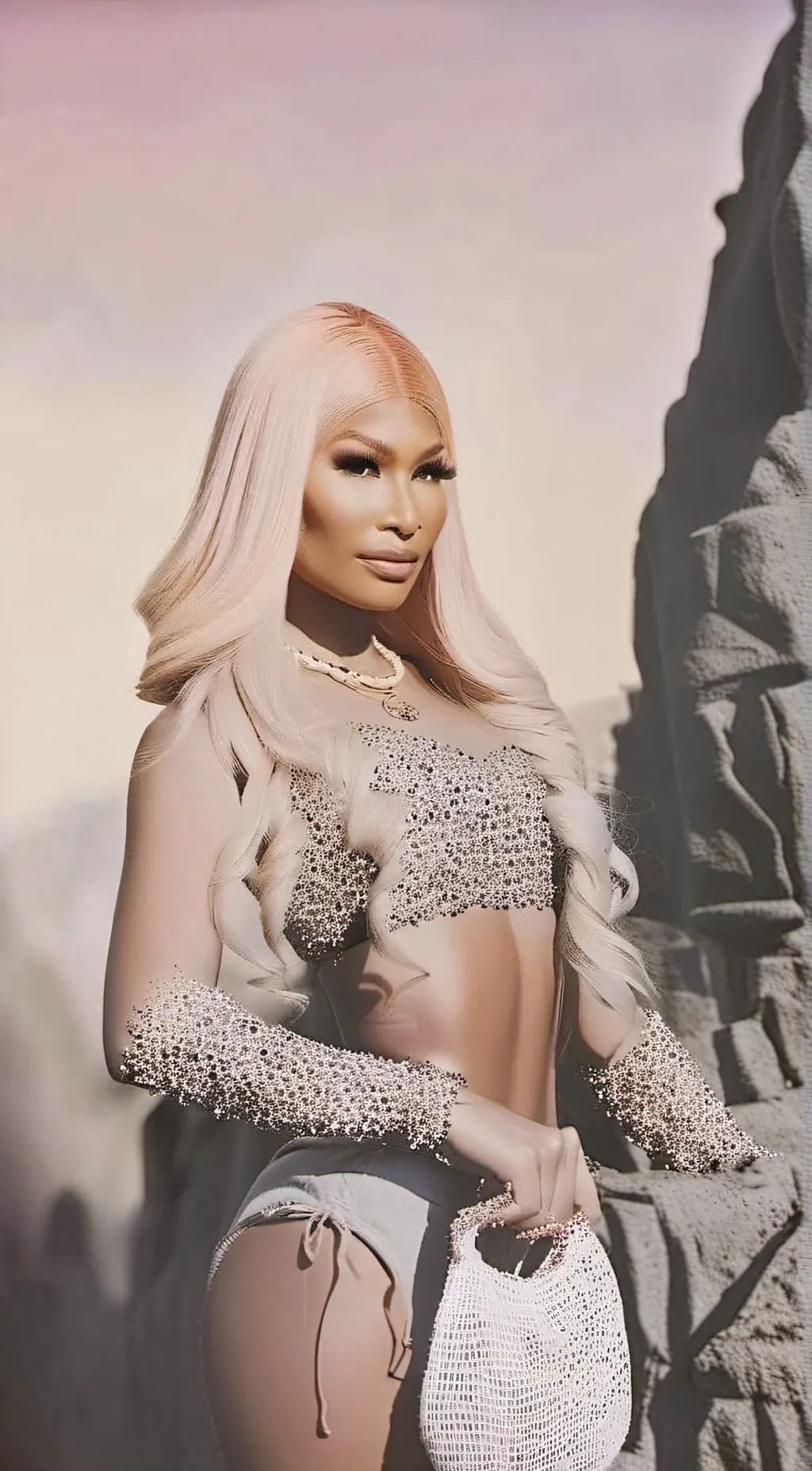 ai character: Nicki Minaj background