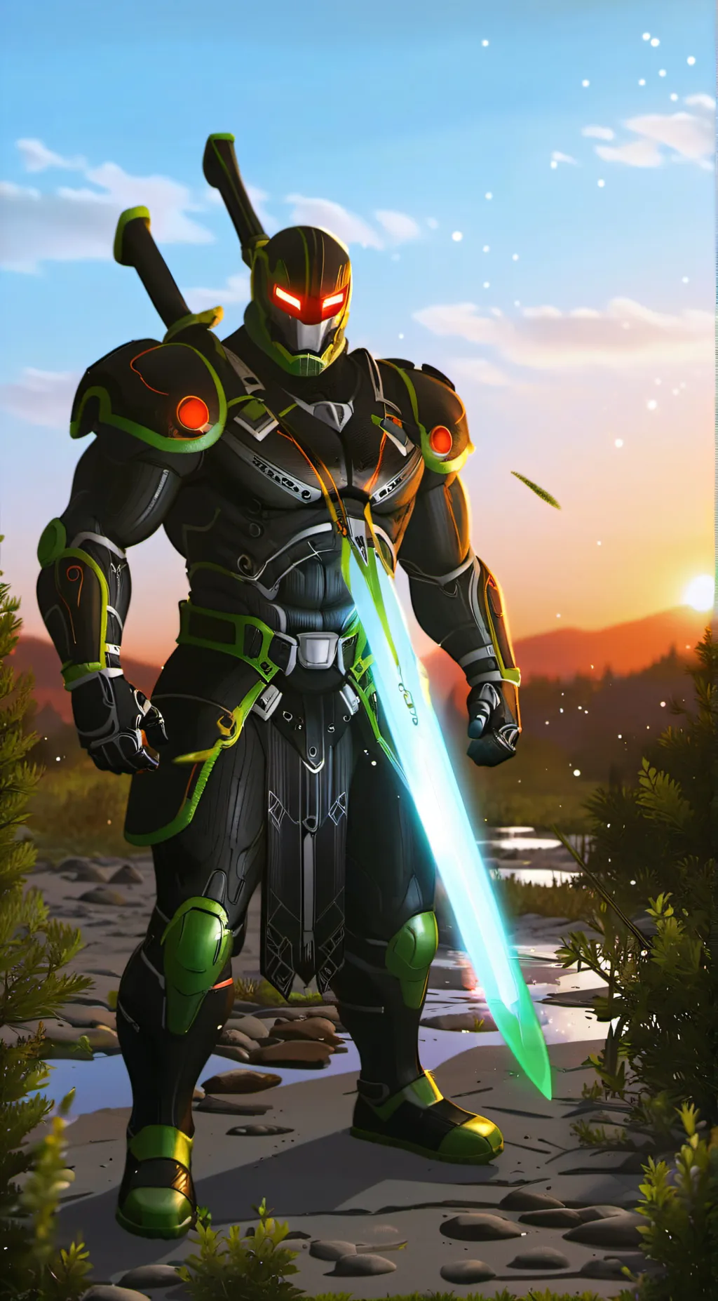 ai character: 1x1x1x1 background