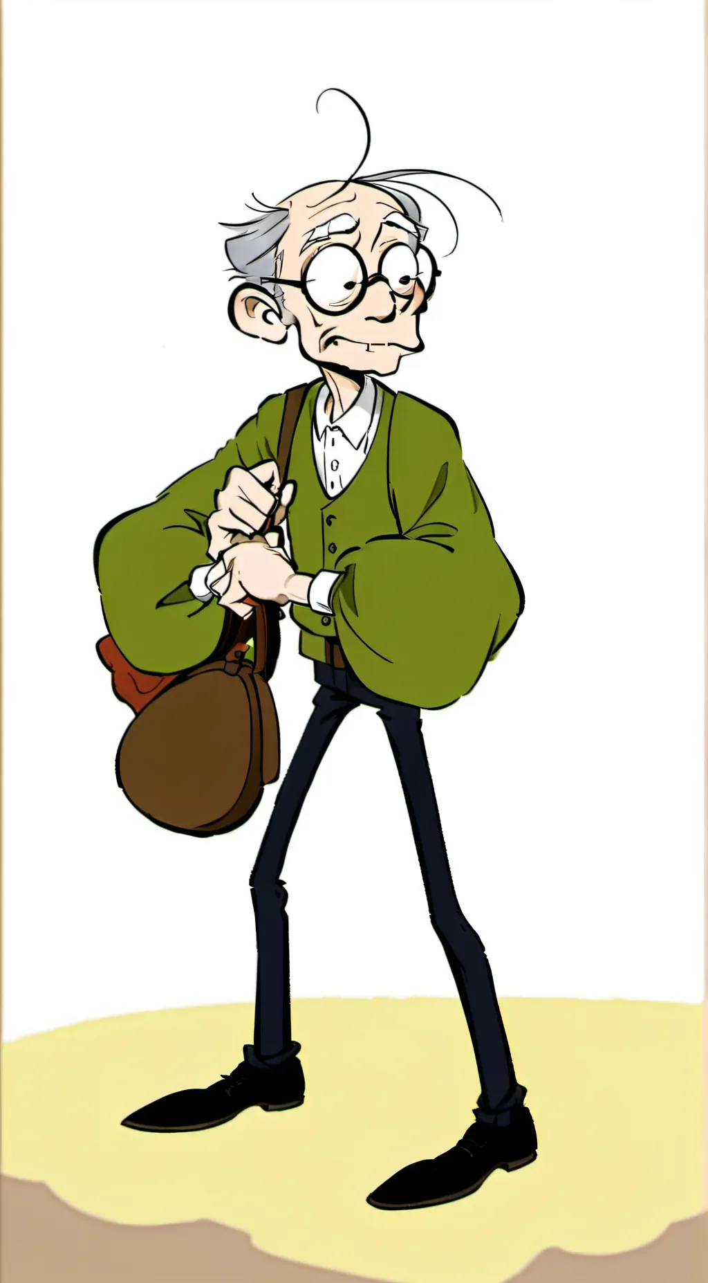 ai character: Old Man background