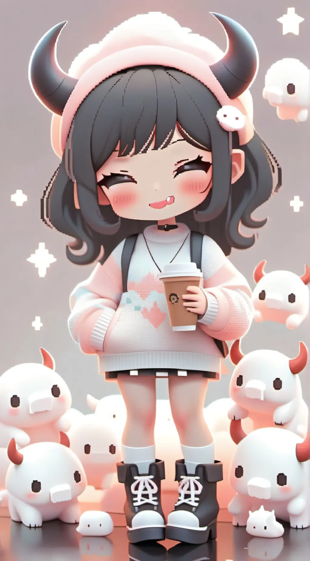 ai character: Made by ai btw lol background