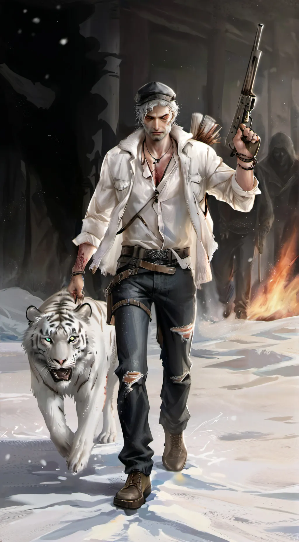 ai character: Into The Dead background