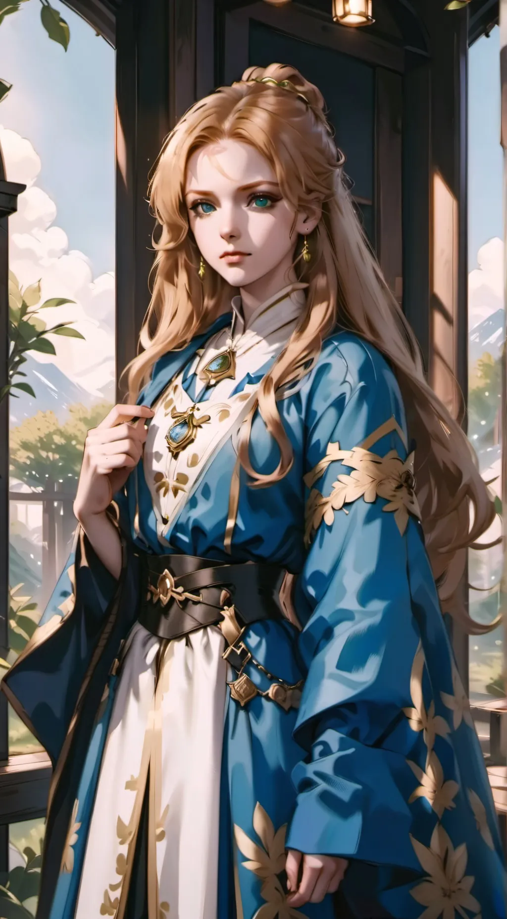 ai character: saintess Aria background