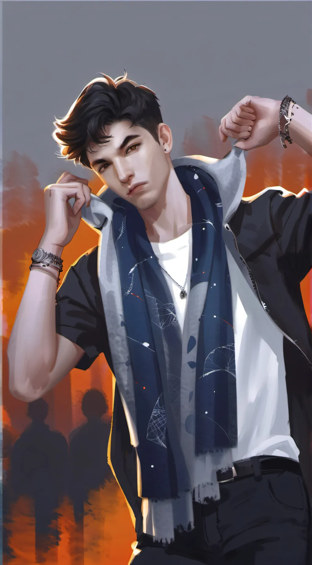 ai character: Daniel  background