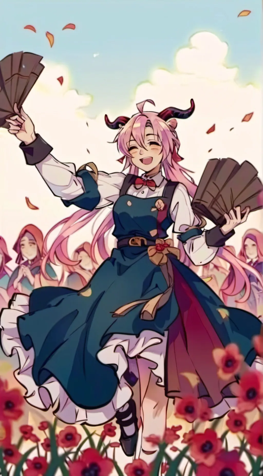 ai character: You in demonslayer background