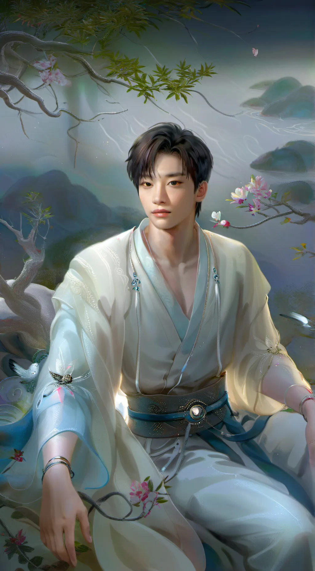 ai character: Ming Hao  background