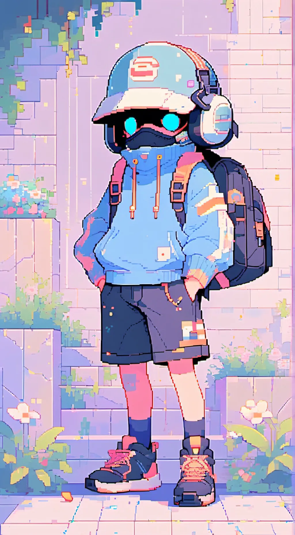 ai character: °•|Cyber|•° background