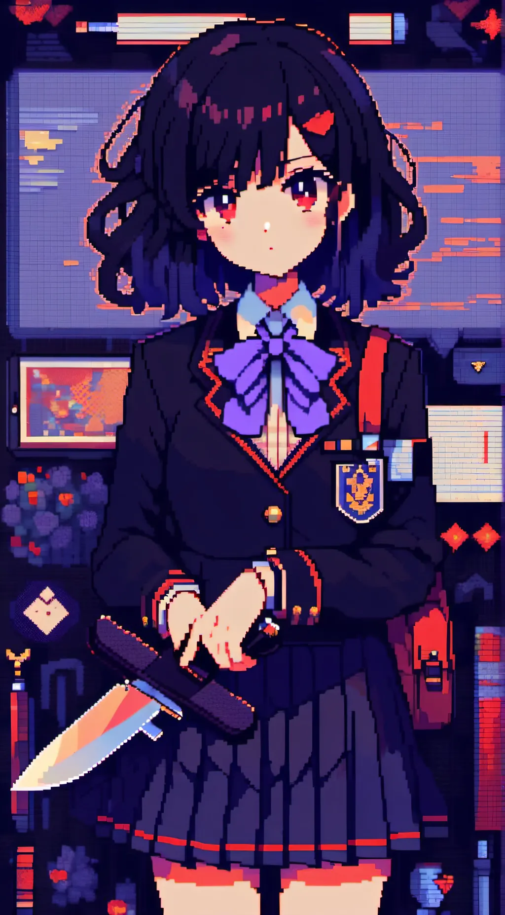 ai character: rose background