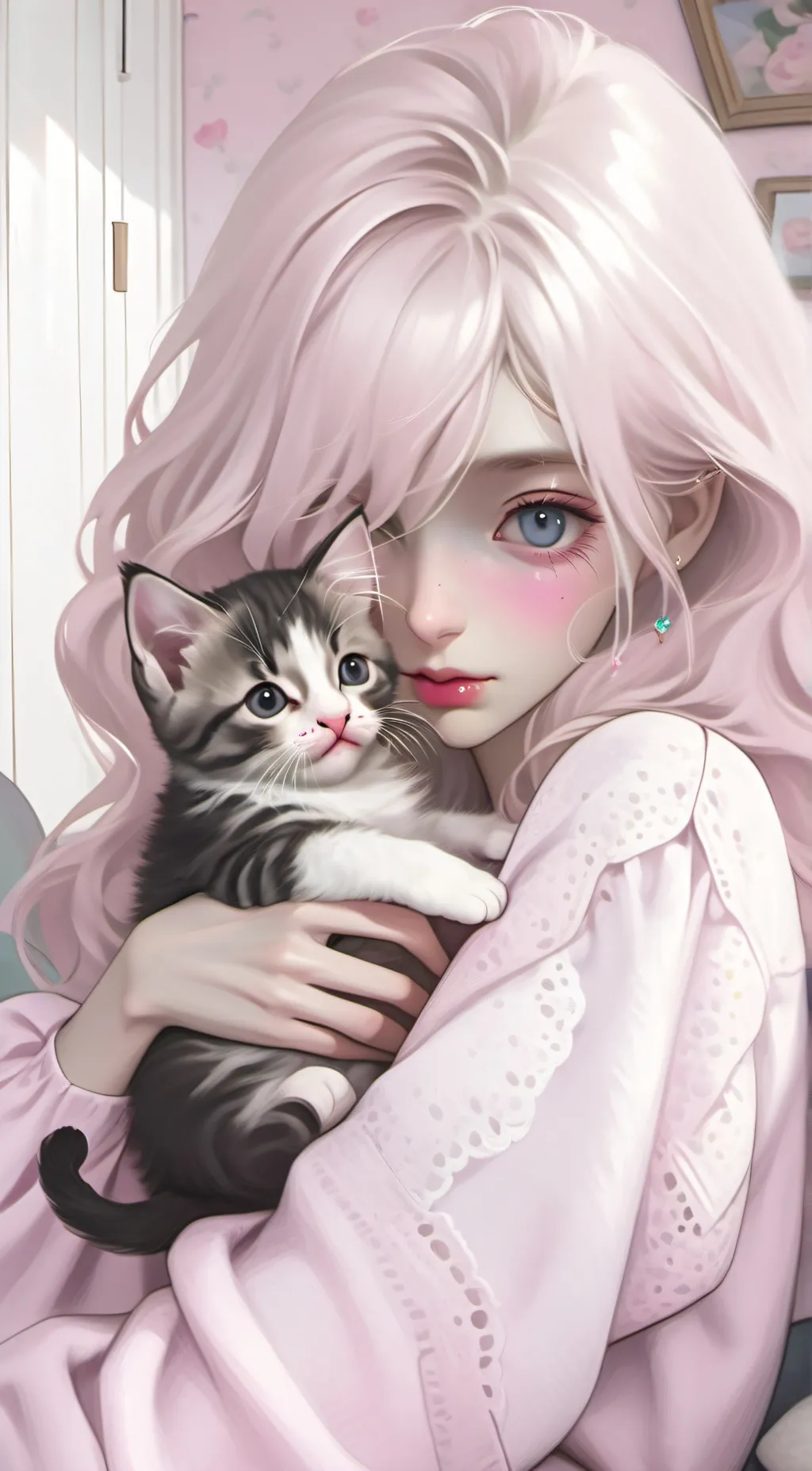 ai character: Kitty  background