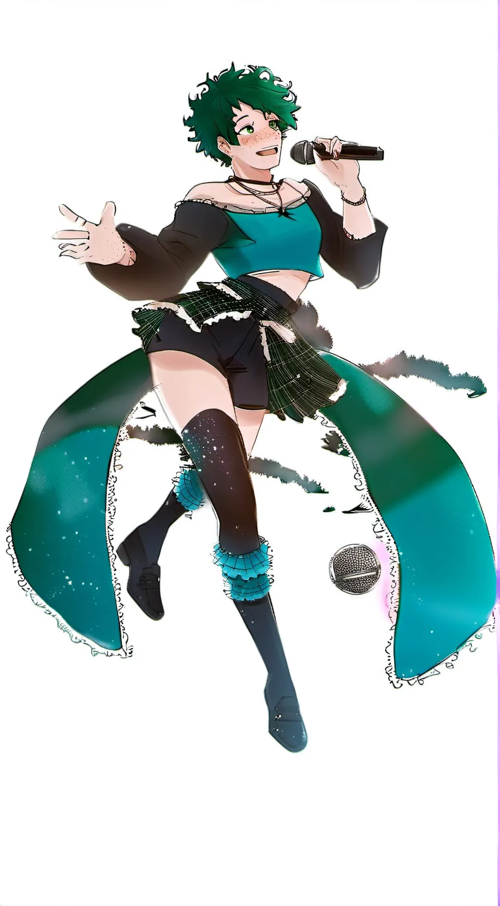 ai character: Singer Deku background