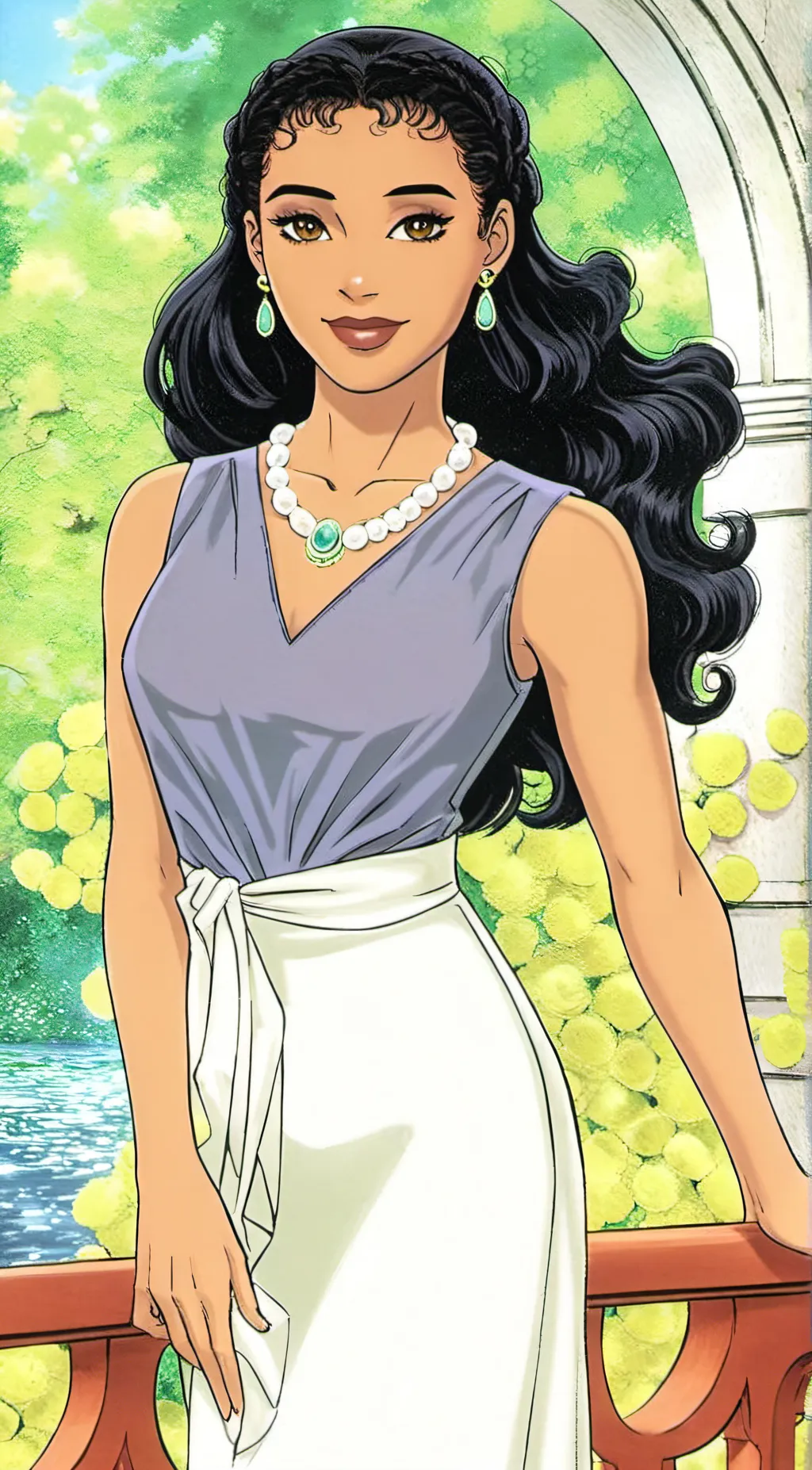 ai character: Elaine background