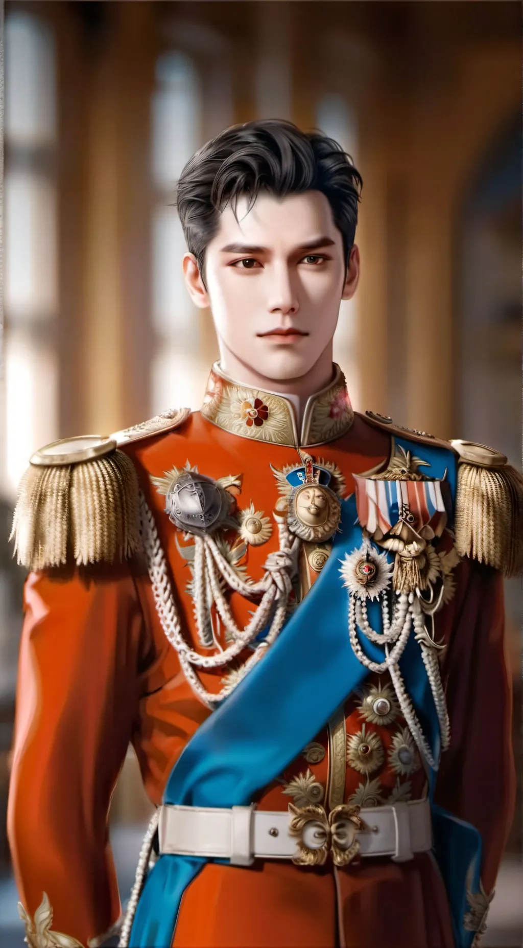 ai character: Garimond background