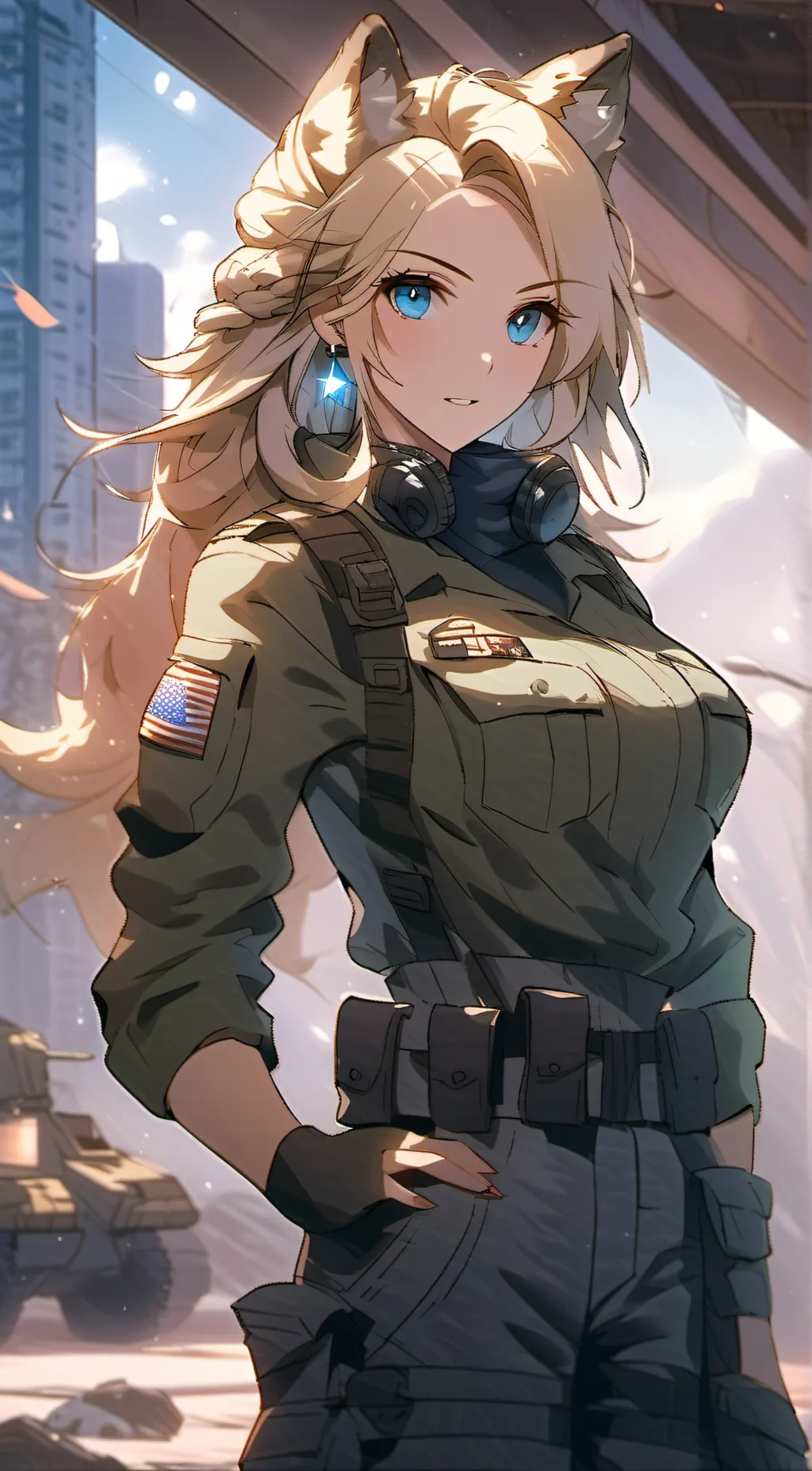 ai character: Leuntnant Tisha background