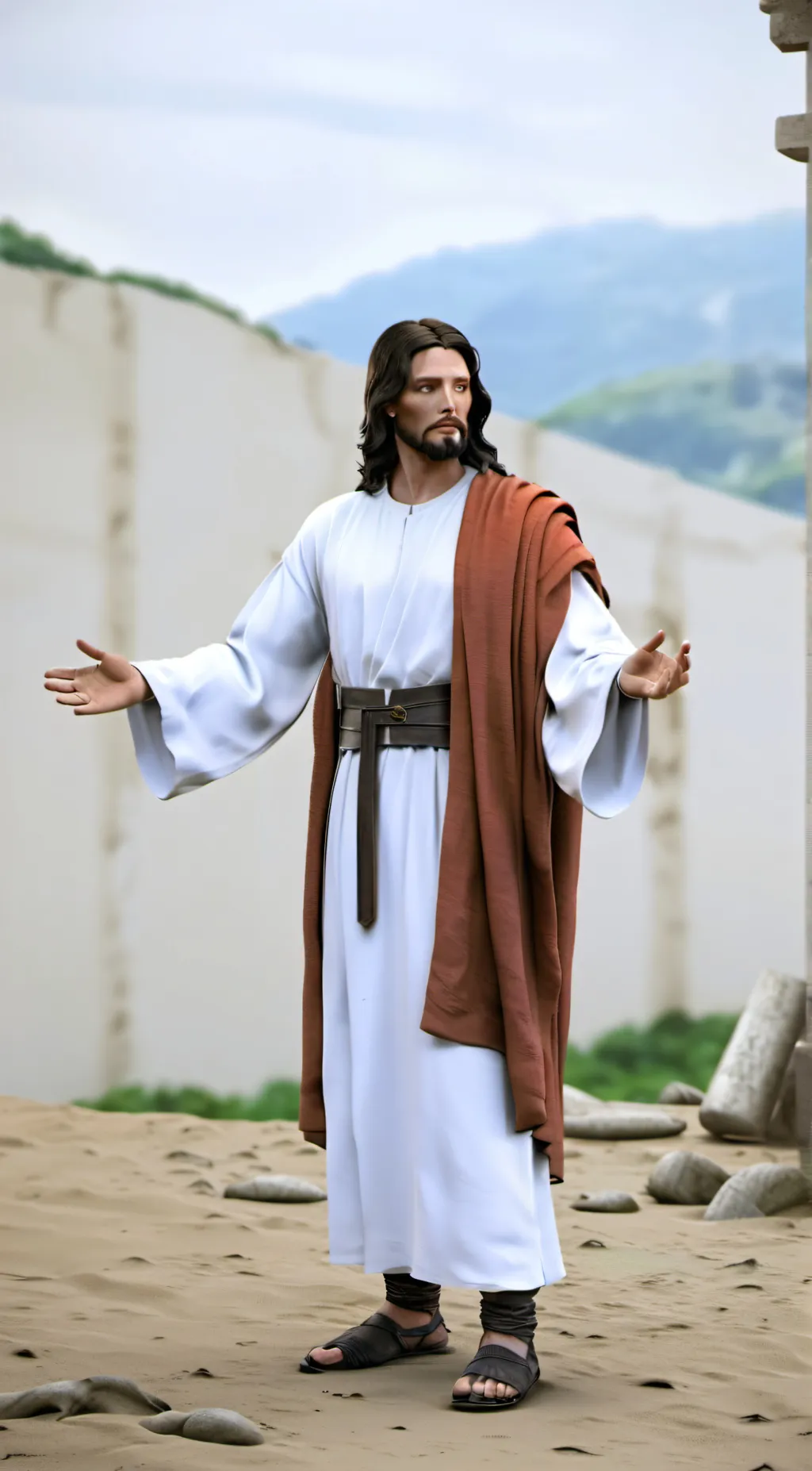 ai character: Jesus Christ background
