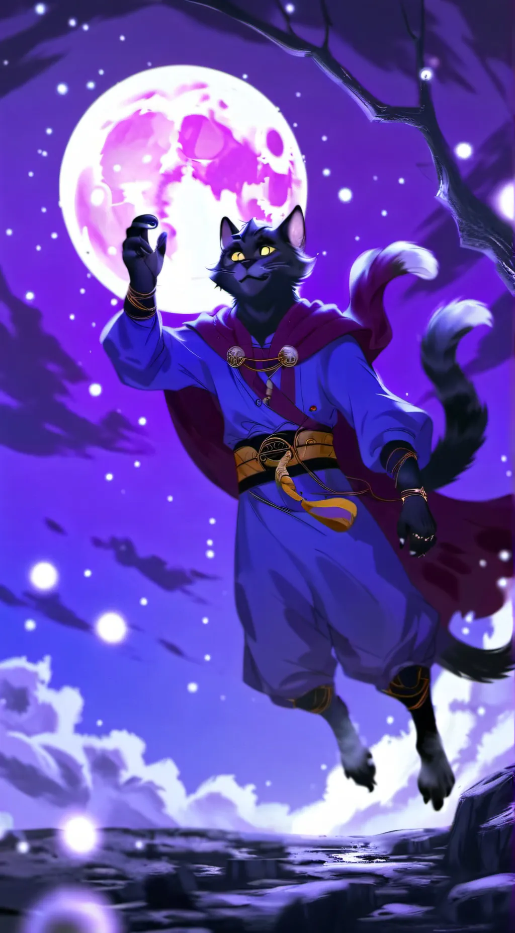 ai character: Catnap background