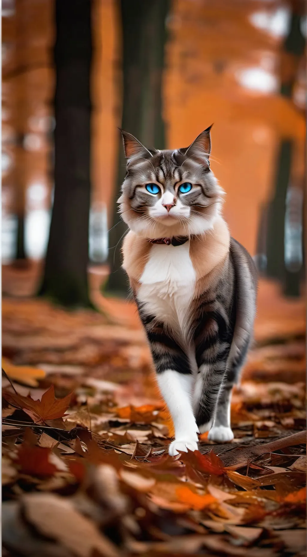 ai character: Autumn background