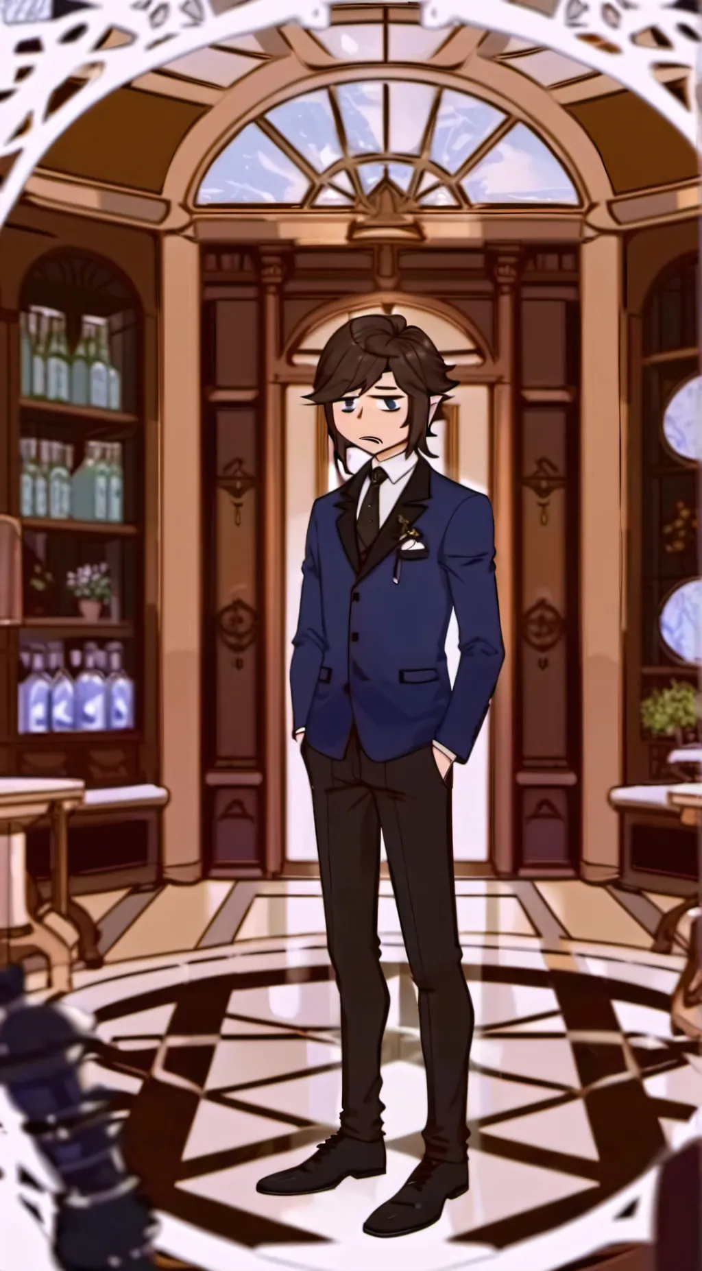 ai character: Oliver @fton so ye background