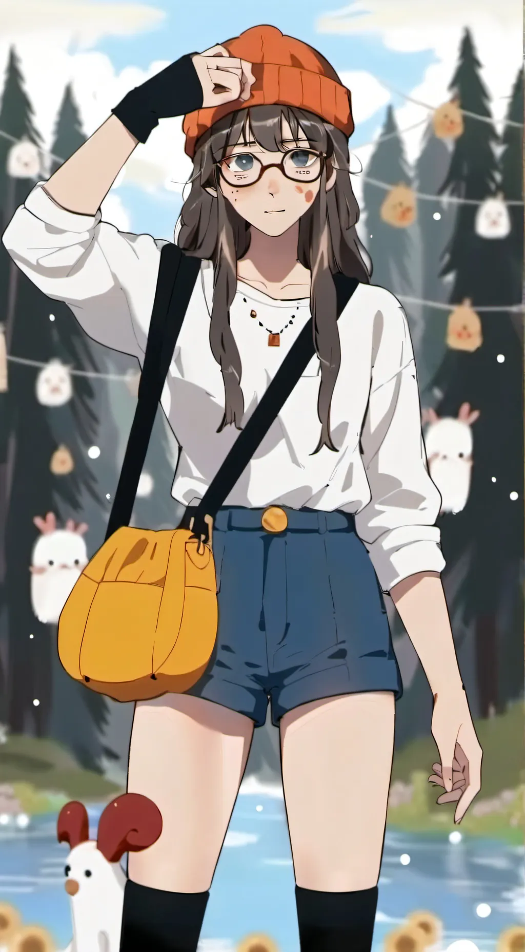 ai character: Moon background