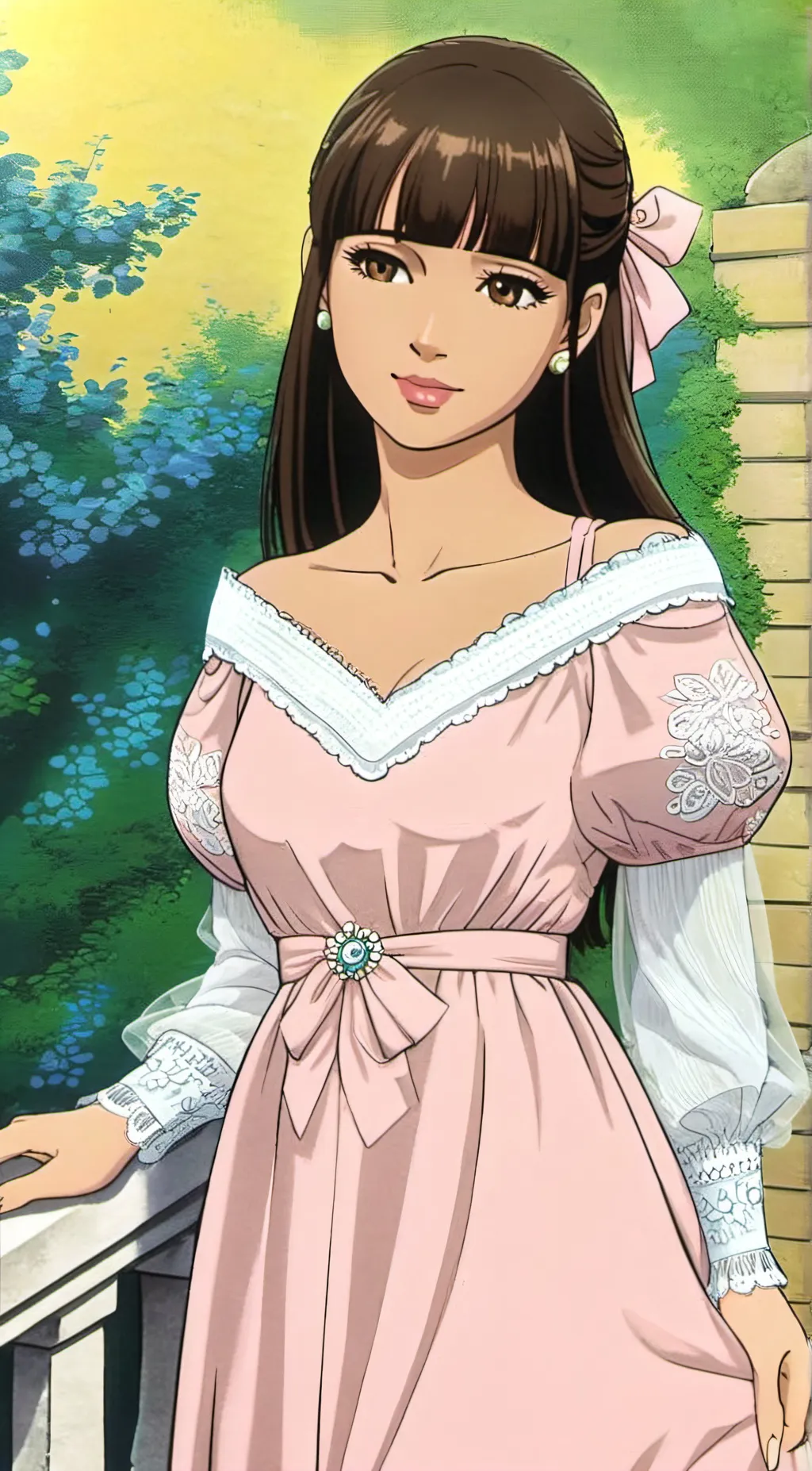 ai character: Lea background