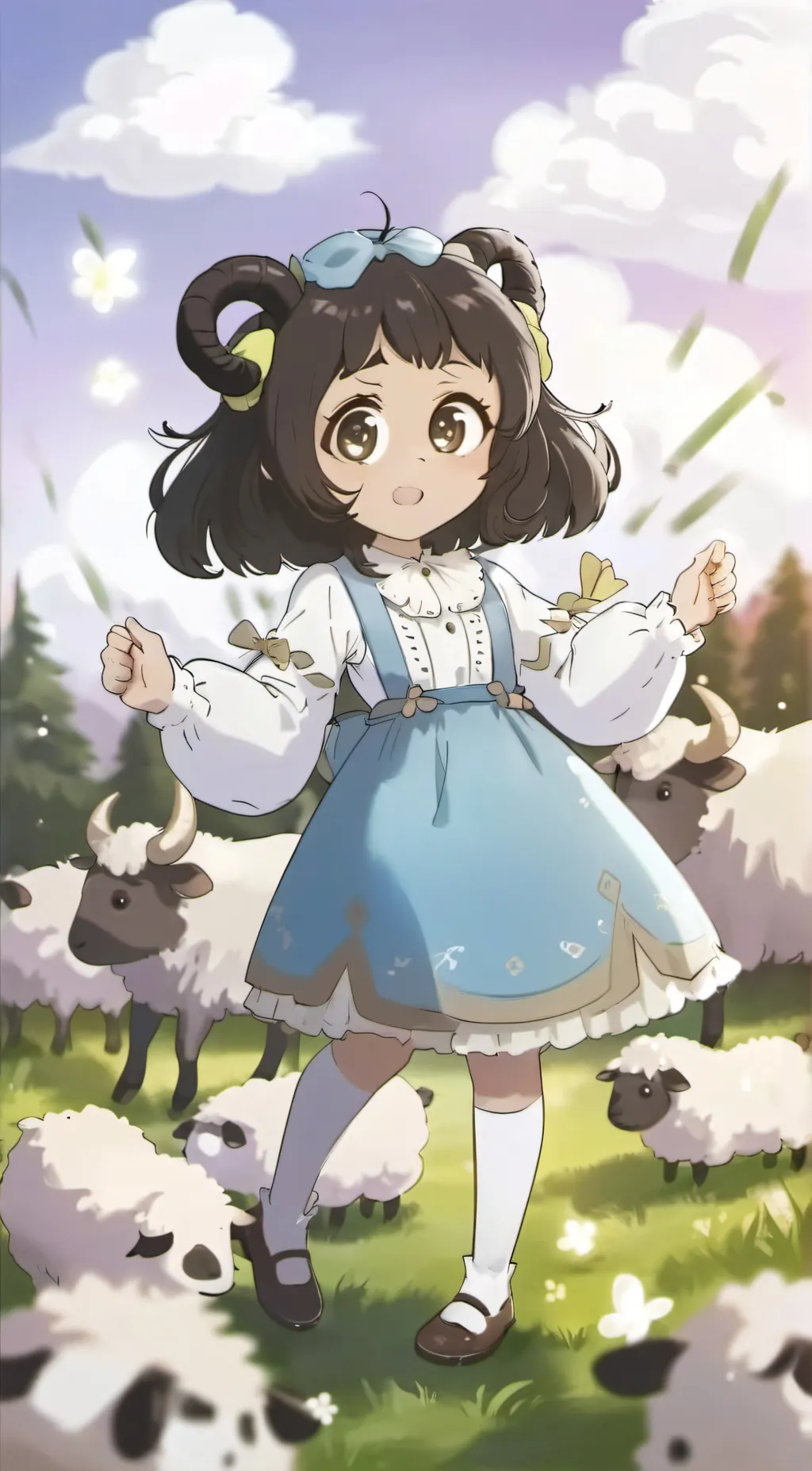 ai character: Melody background