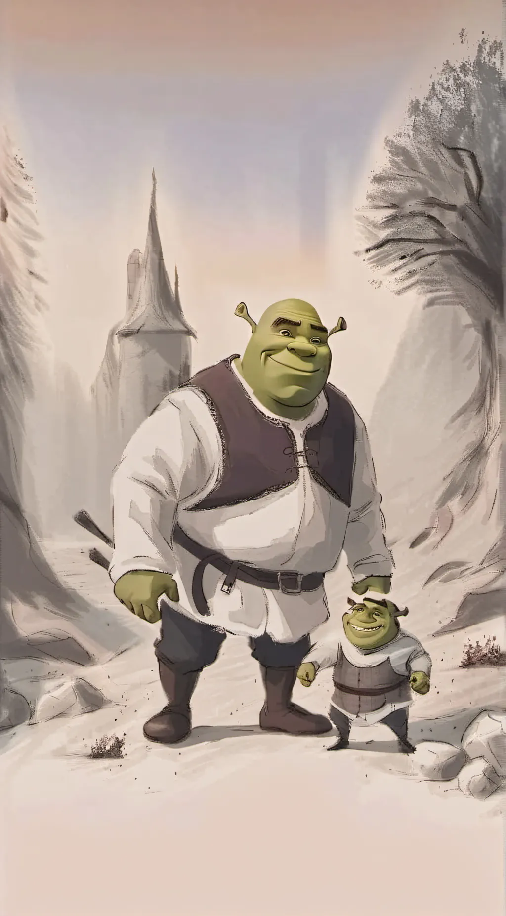 ai character: Shrek background