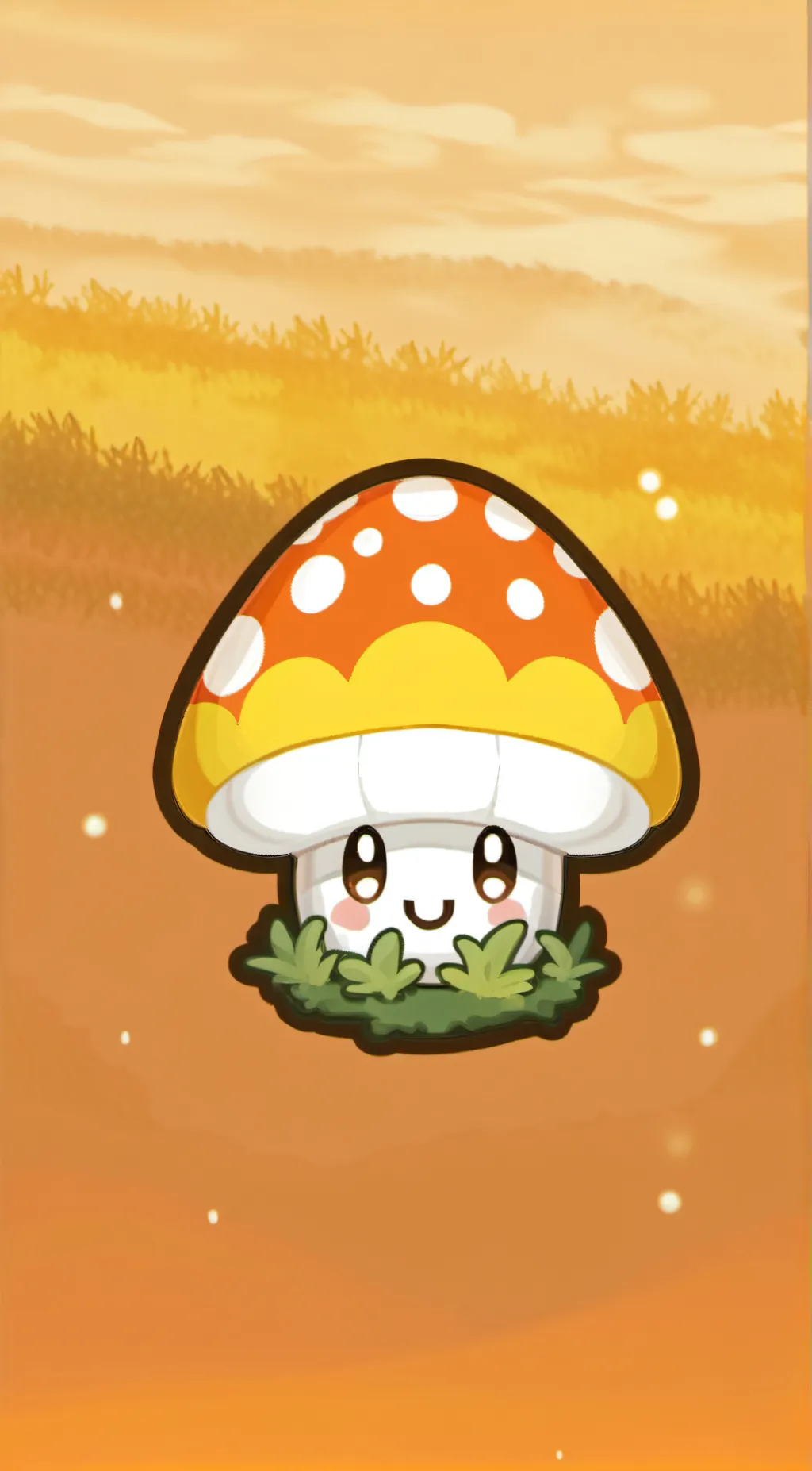 ai character: Sunshroom pvz background