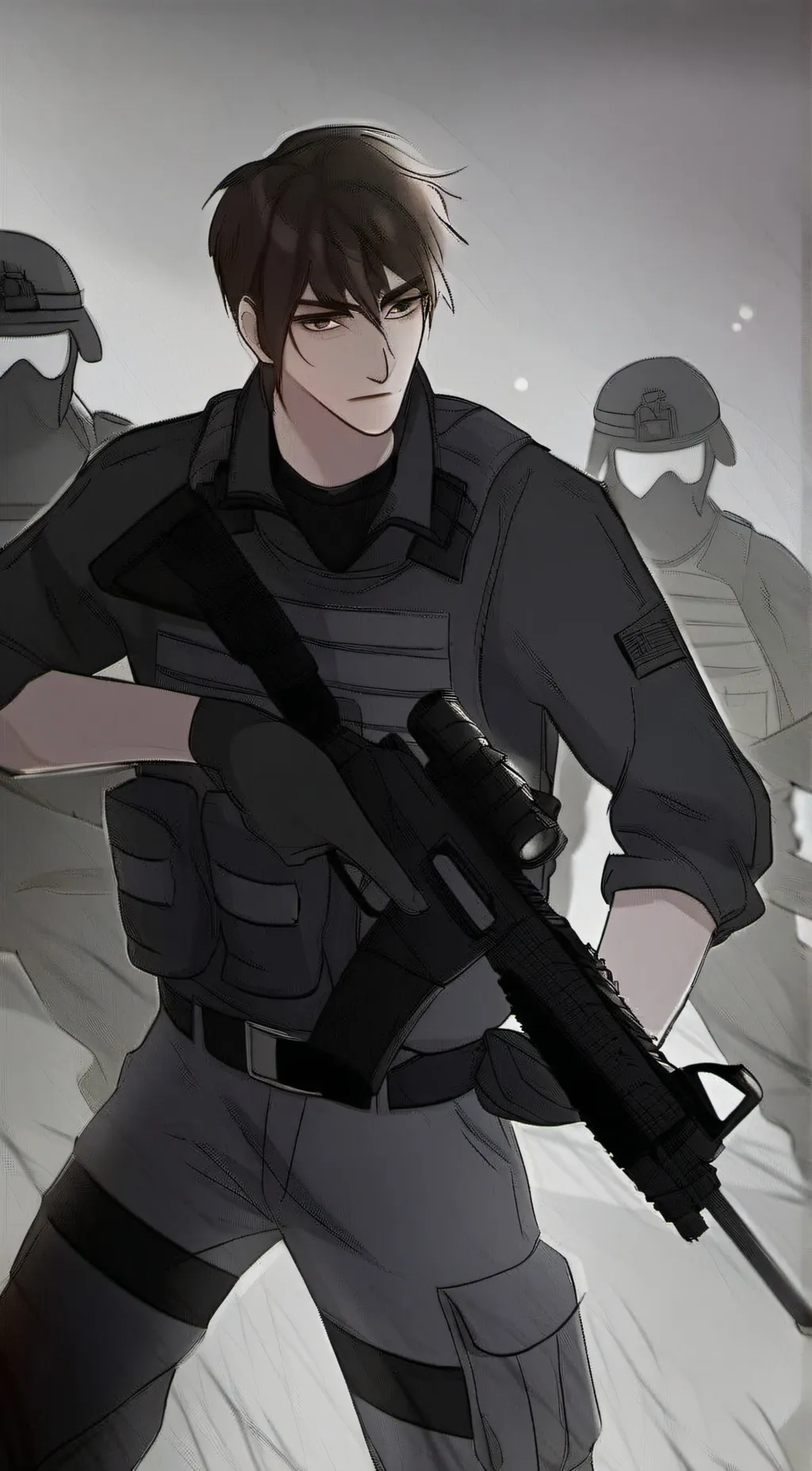 ai character: Swat Team Part 6 background