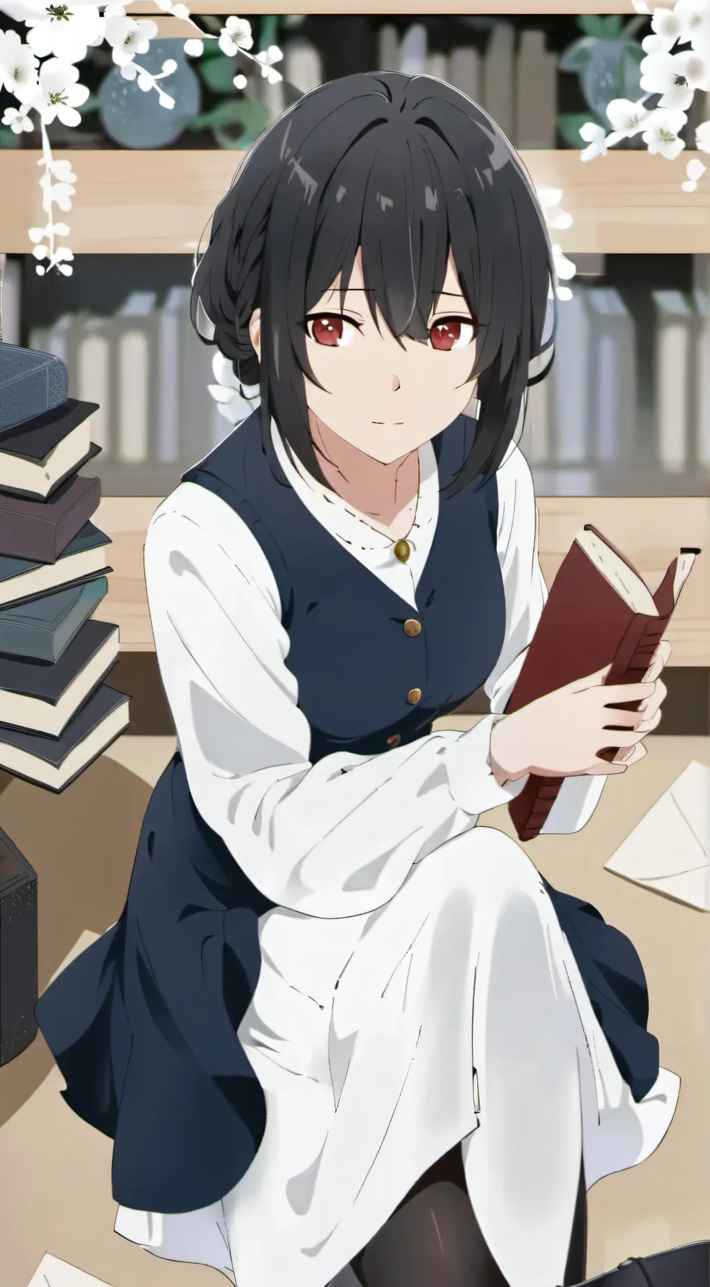 ai character: Librarian background