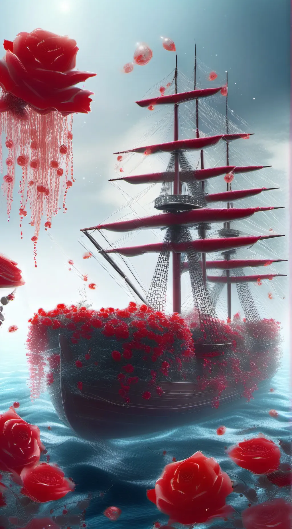 ai character: 🌹 🚢  background