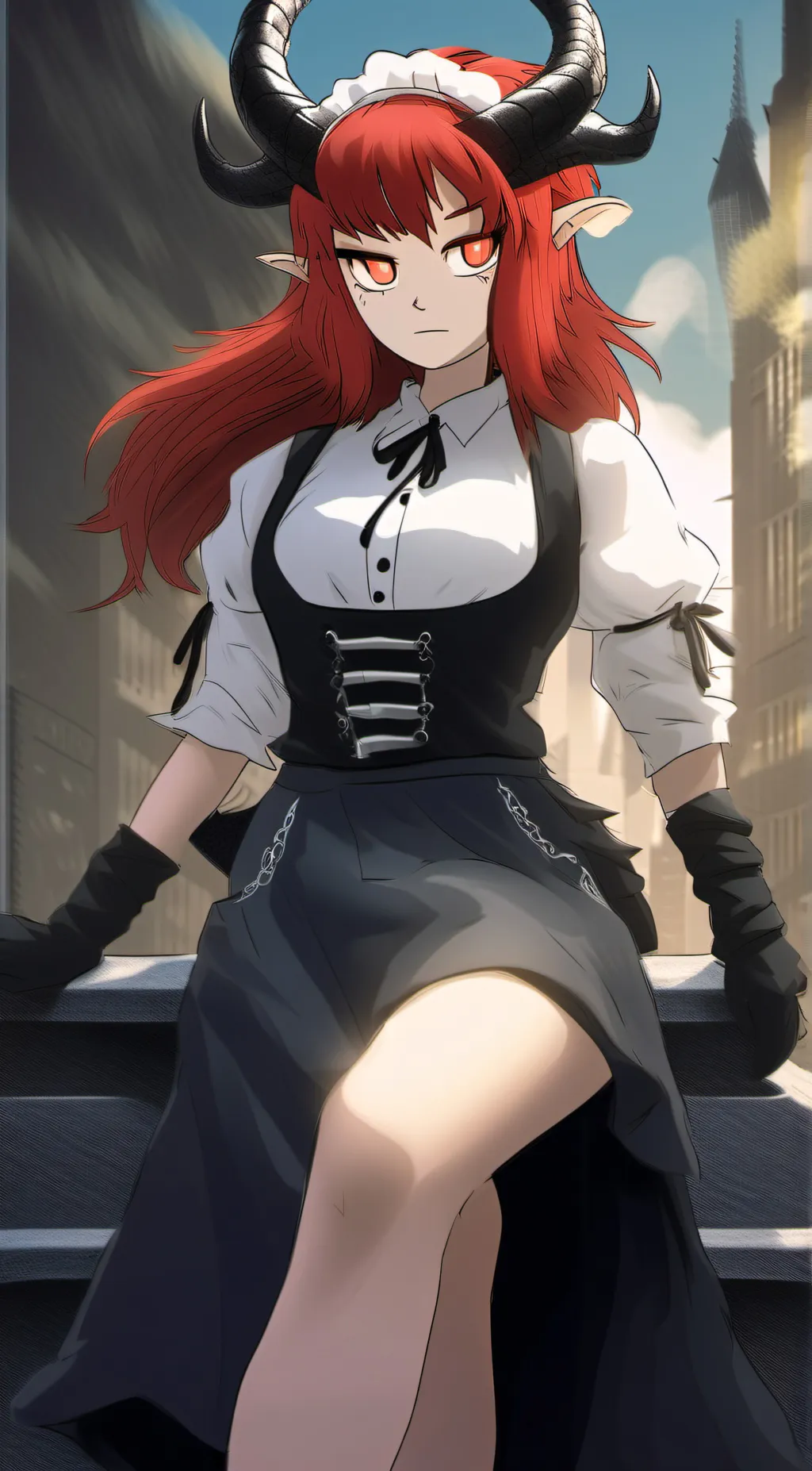 ai character: Mona fierce background