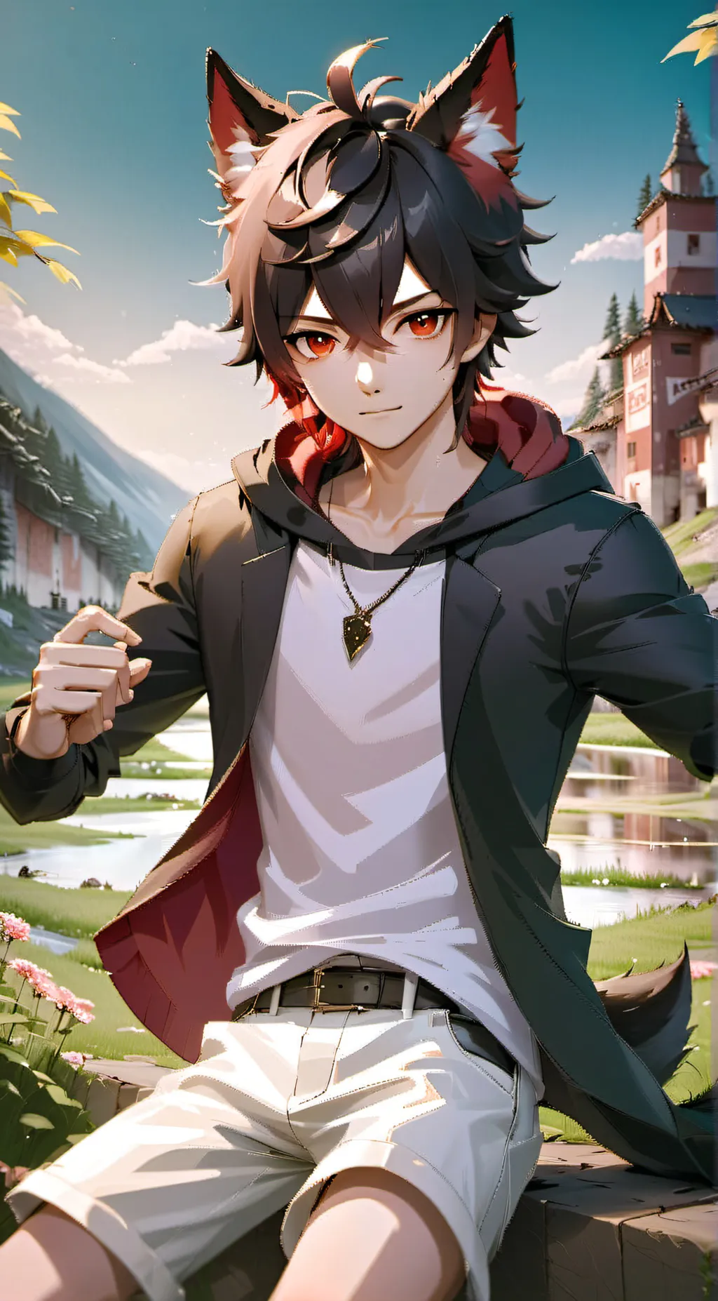 ai character: 🦊FoxBoy🦊 background