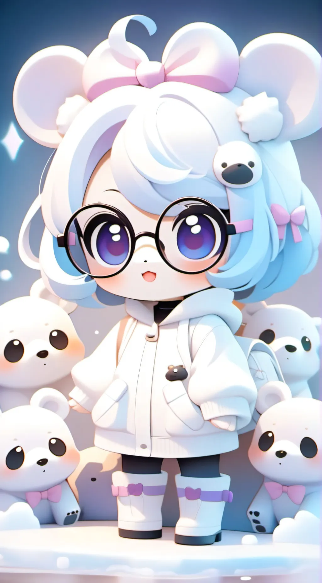 ai character: master blueberry  background