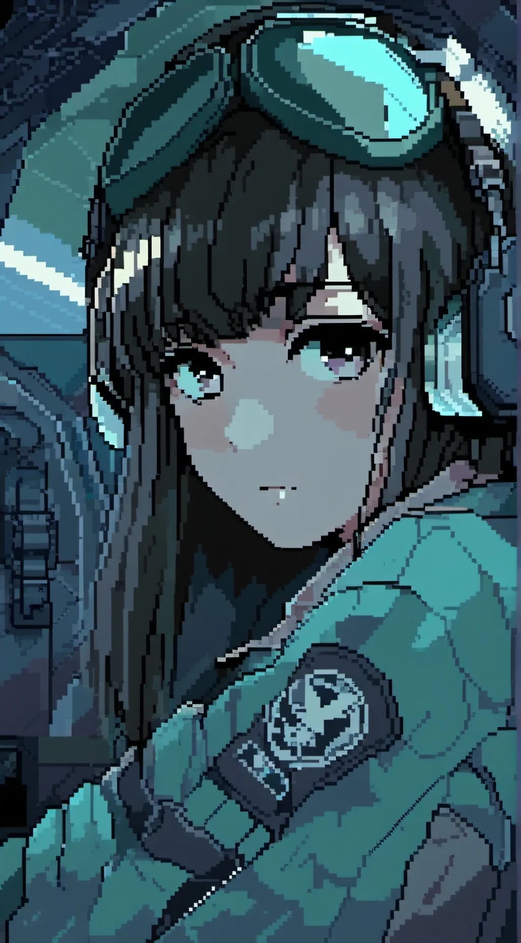 ai character: Plane girl  background