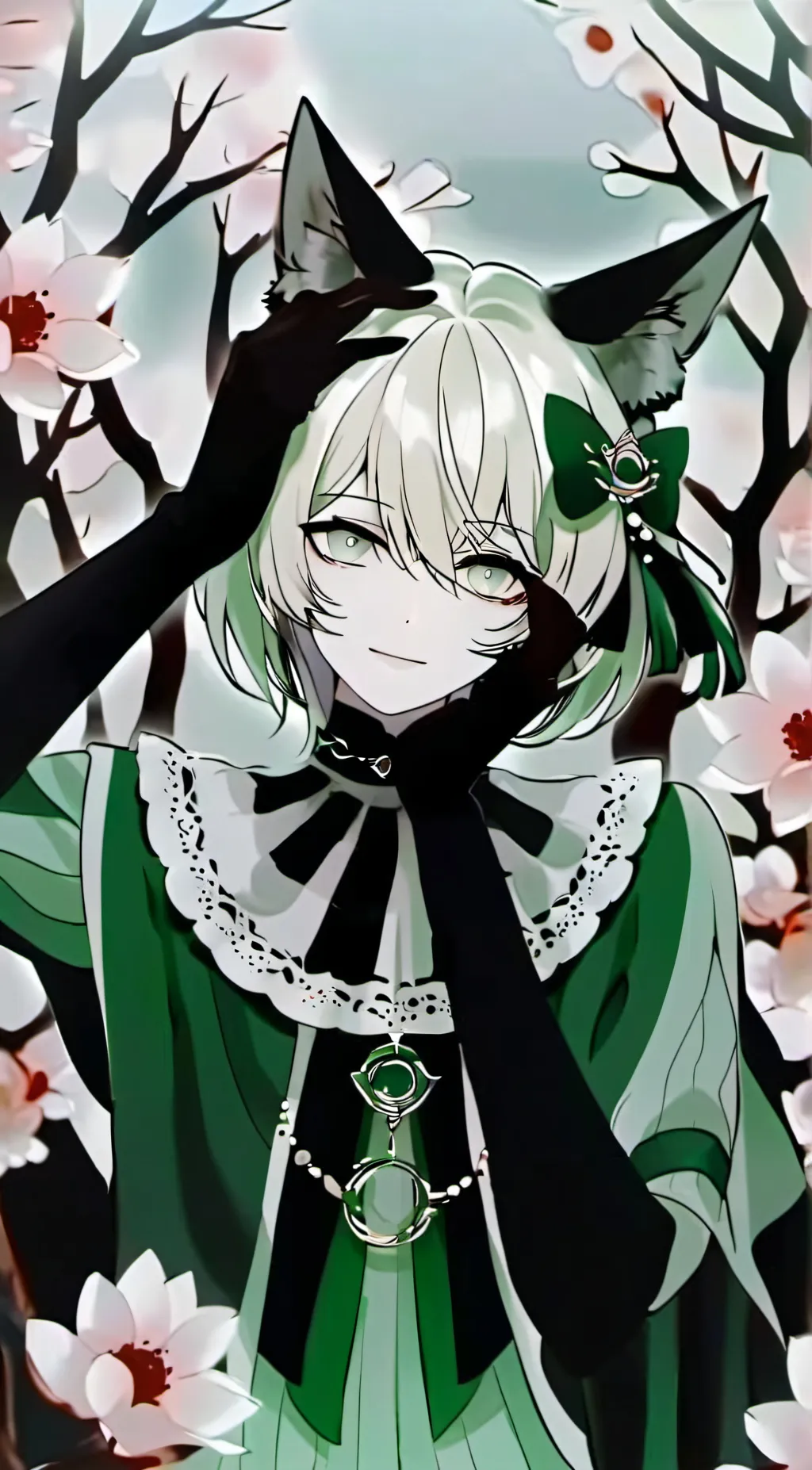 ai character: FoxGirl Spirit background