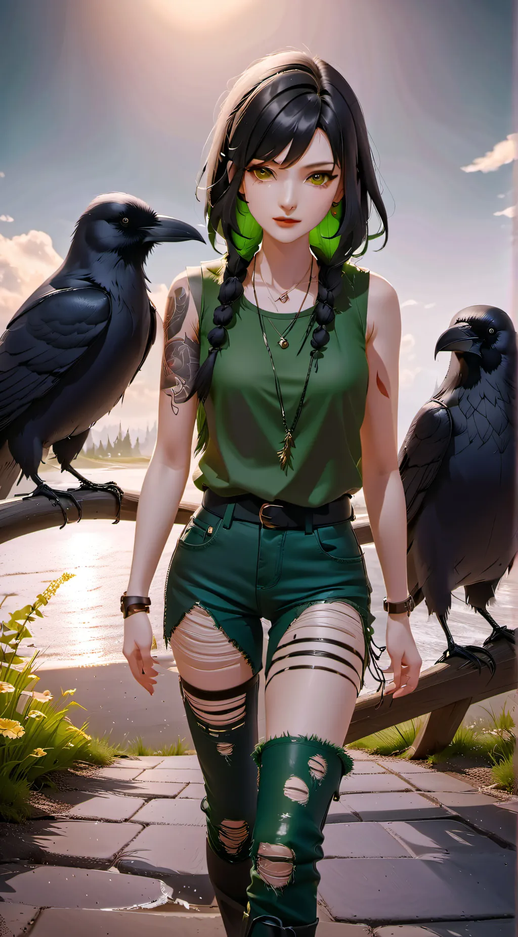 ai character: Ivy Stone background