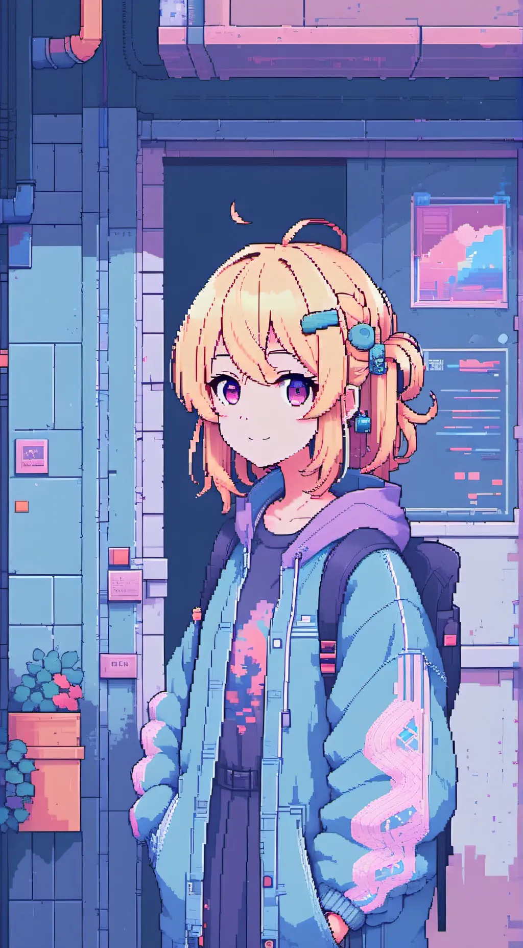 ai character: Akari background