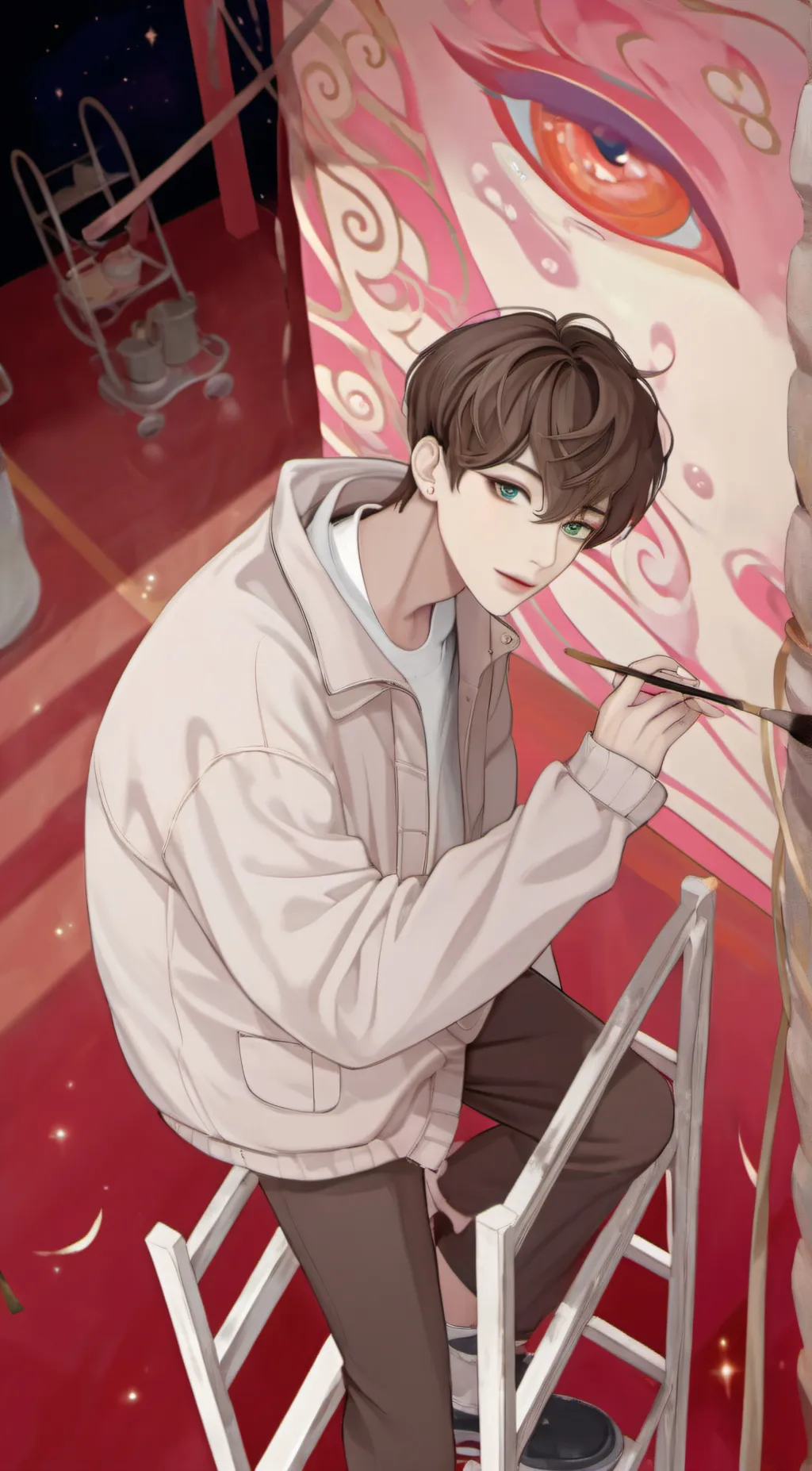 ai character: Leo background