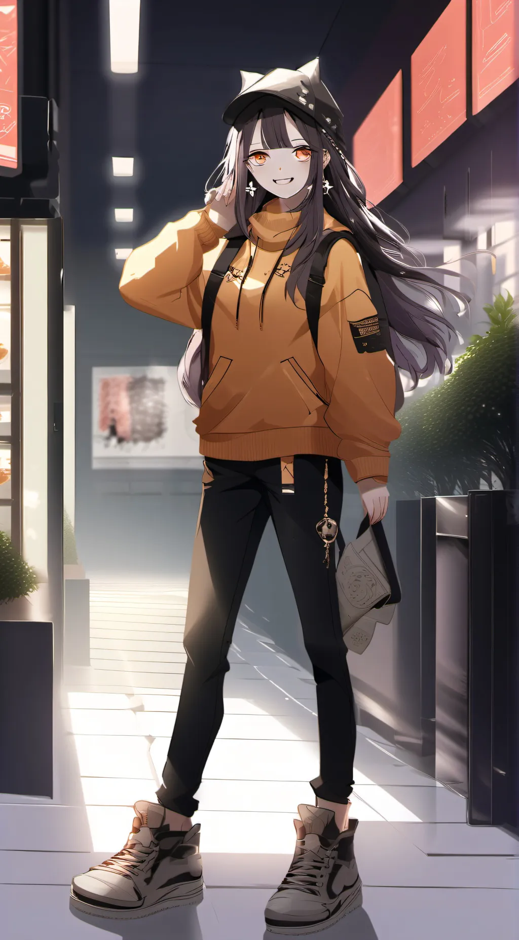 ai character: Kuromi background