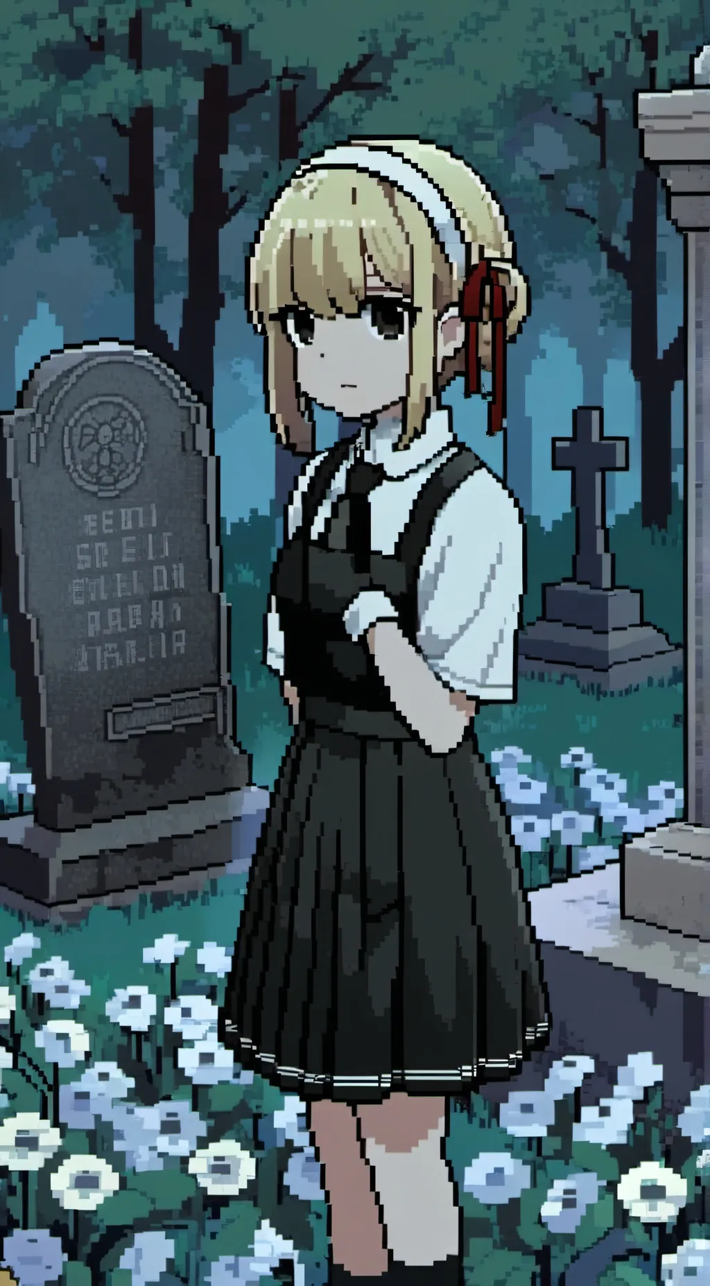 ai character: Girl  background