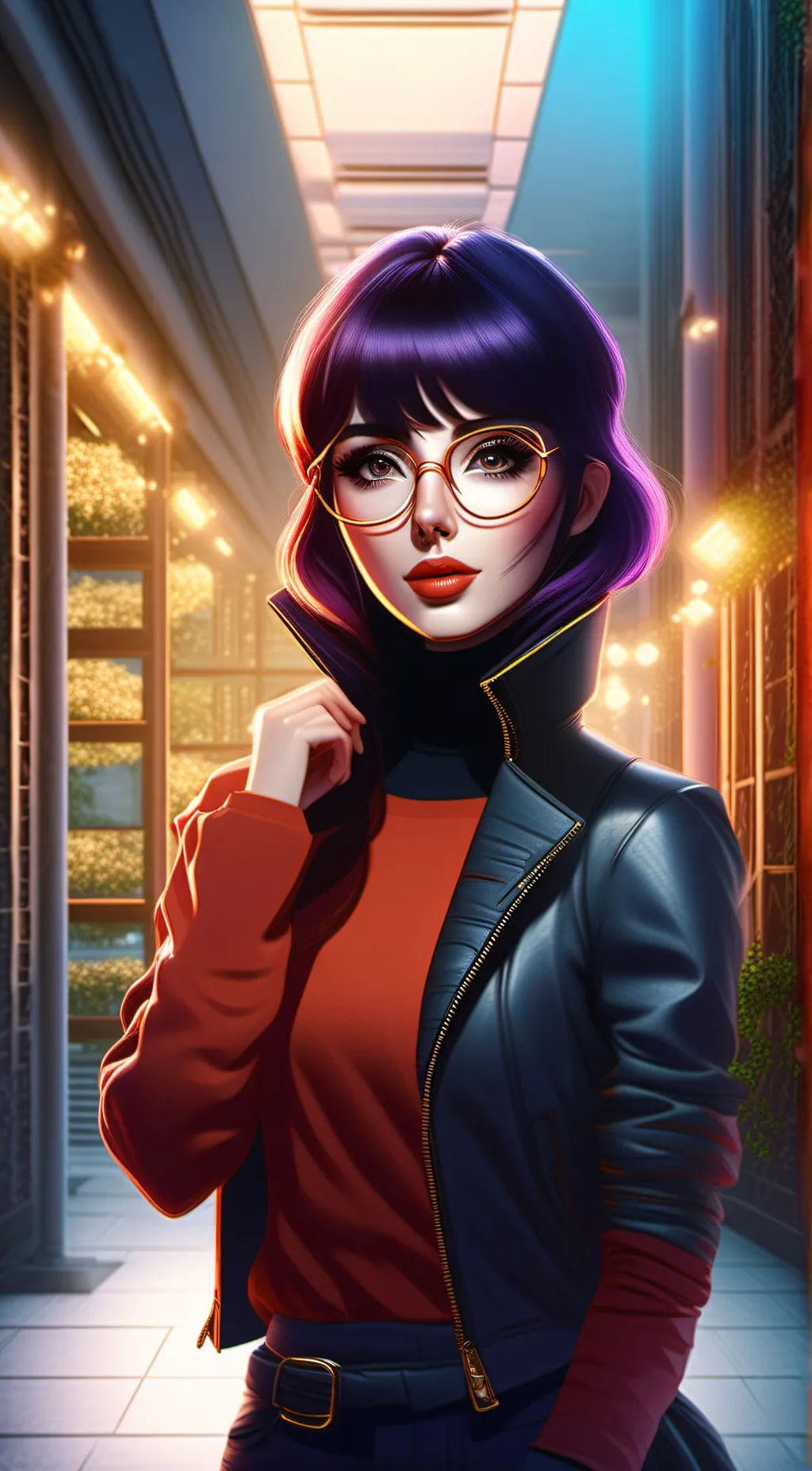 ai character: Luna * background