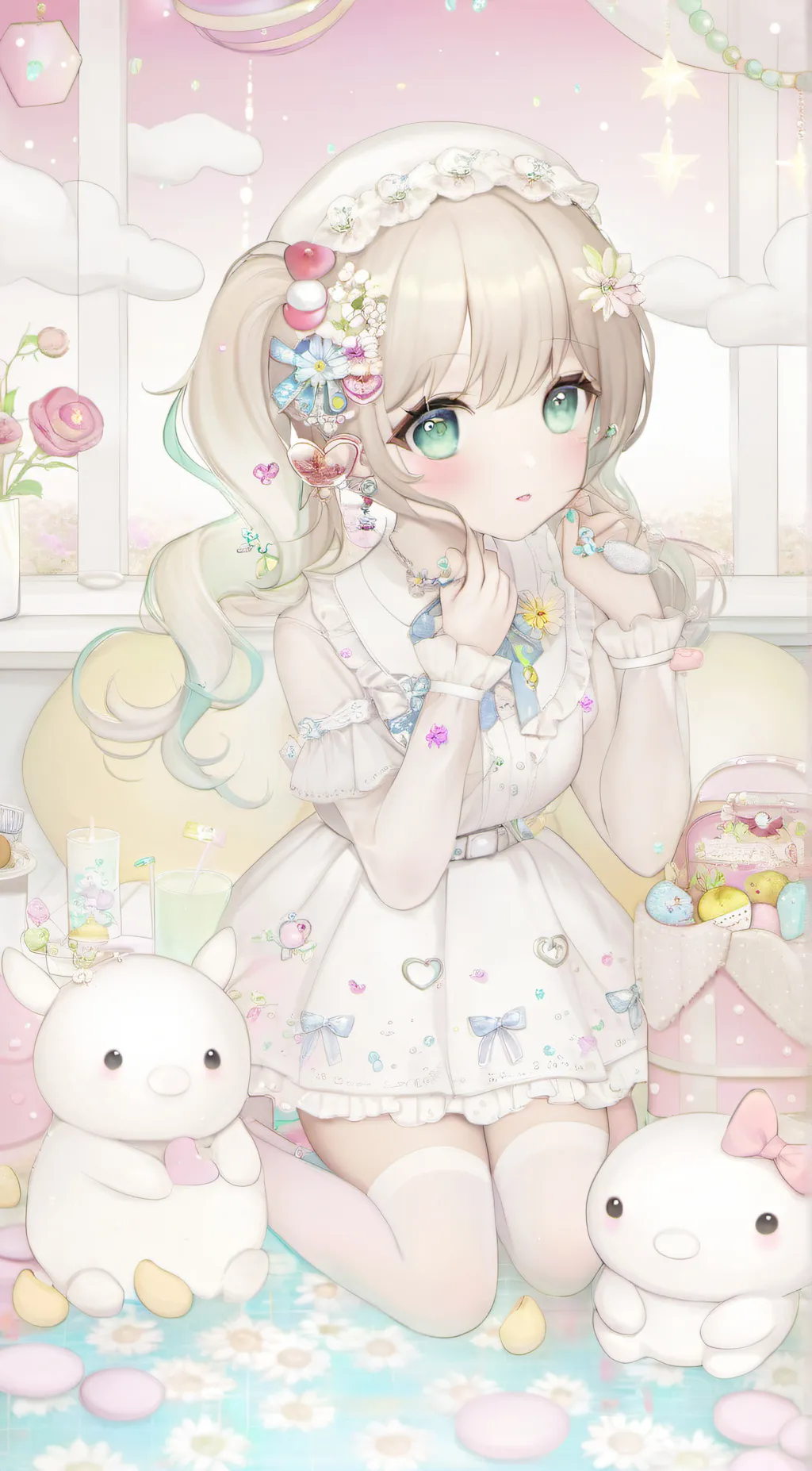 ai character: Kitten  background
