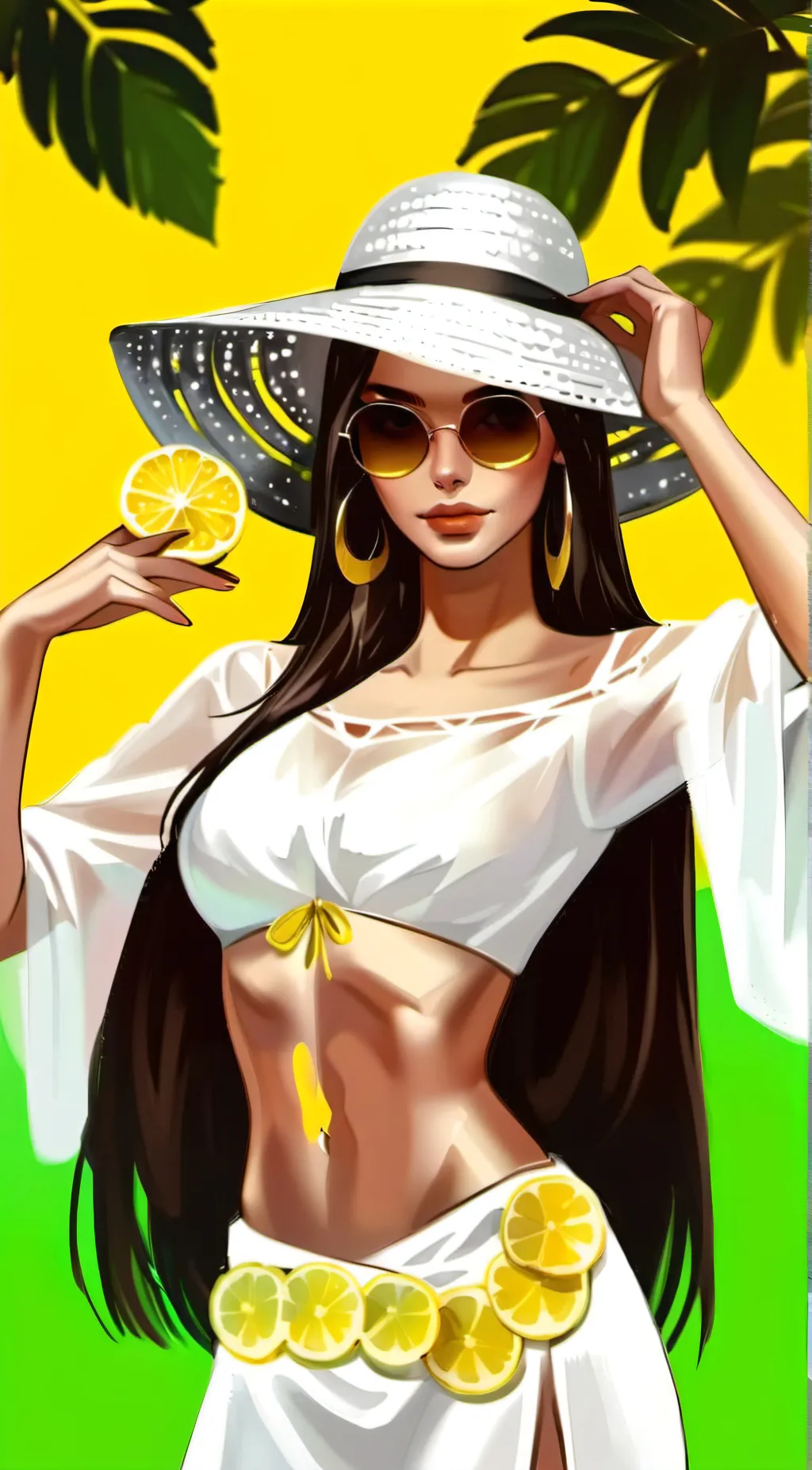 ai character: Lemon background