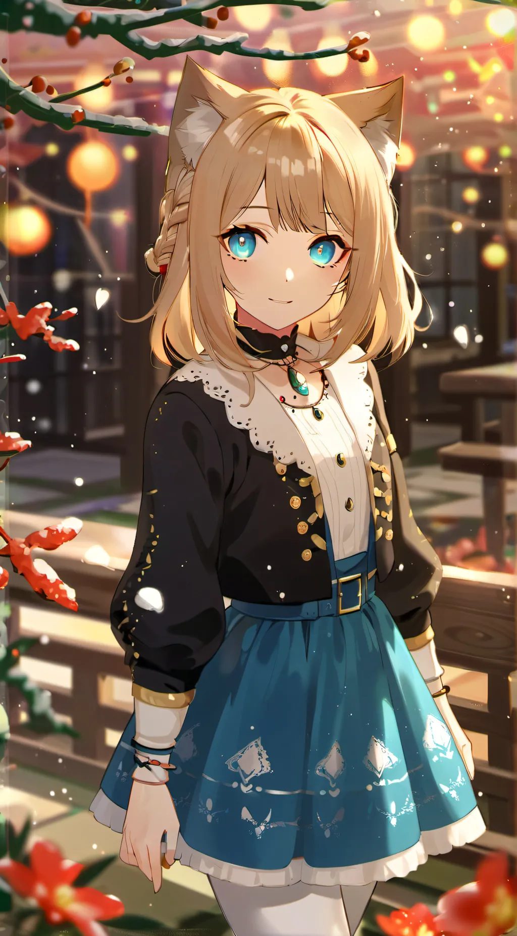 ai character: Summer as kitty background