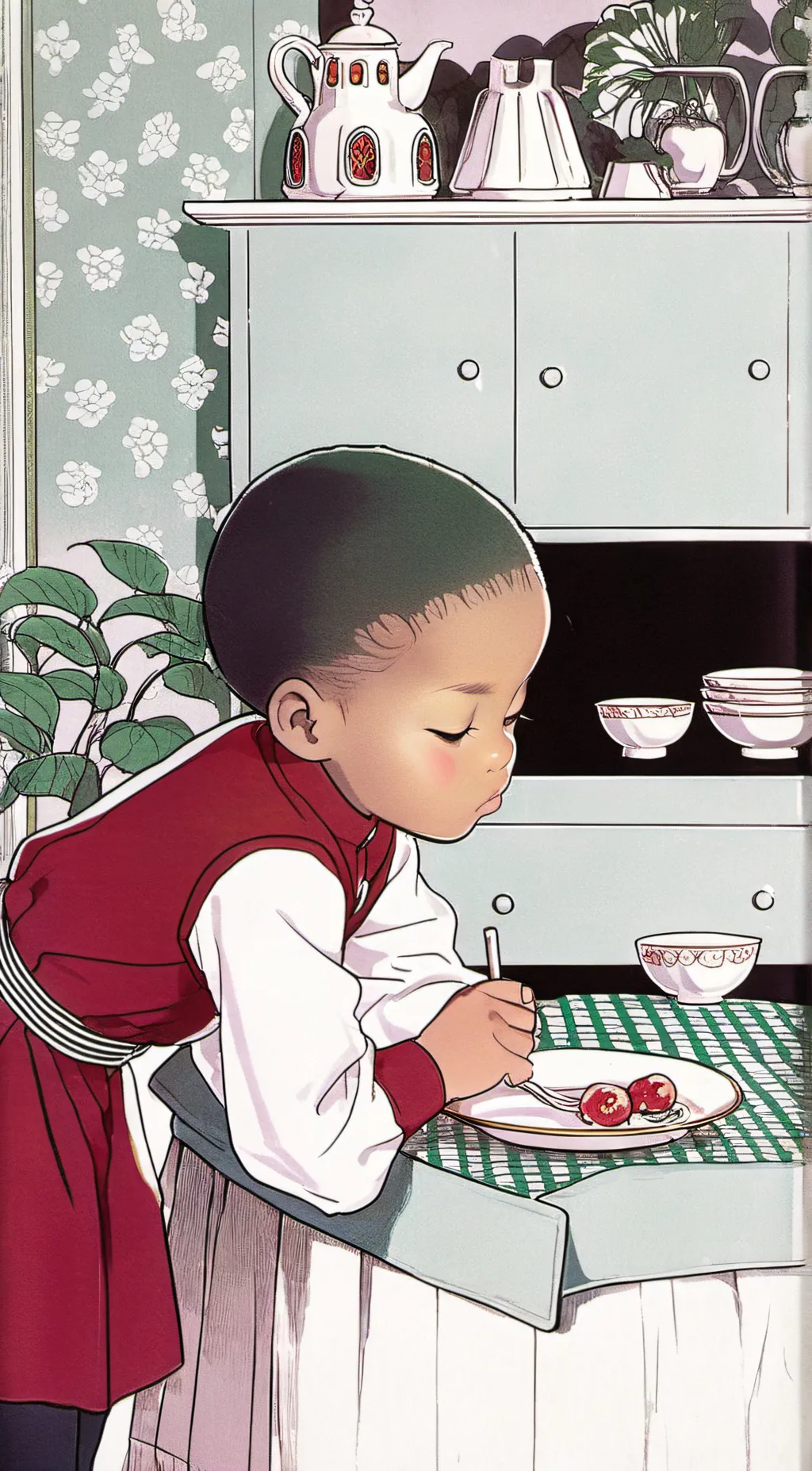 ai character: Demontre  background