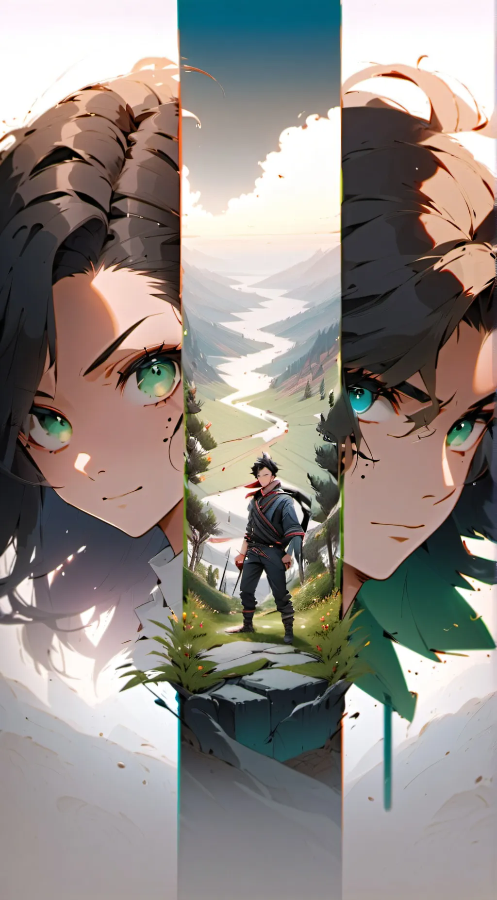 ai character: Cat/Chris Black background